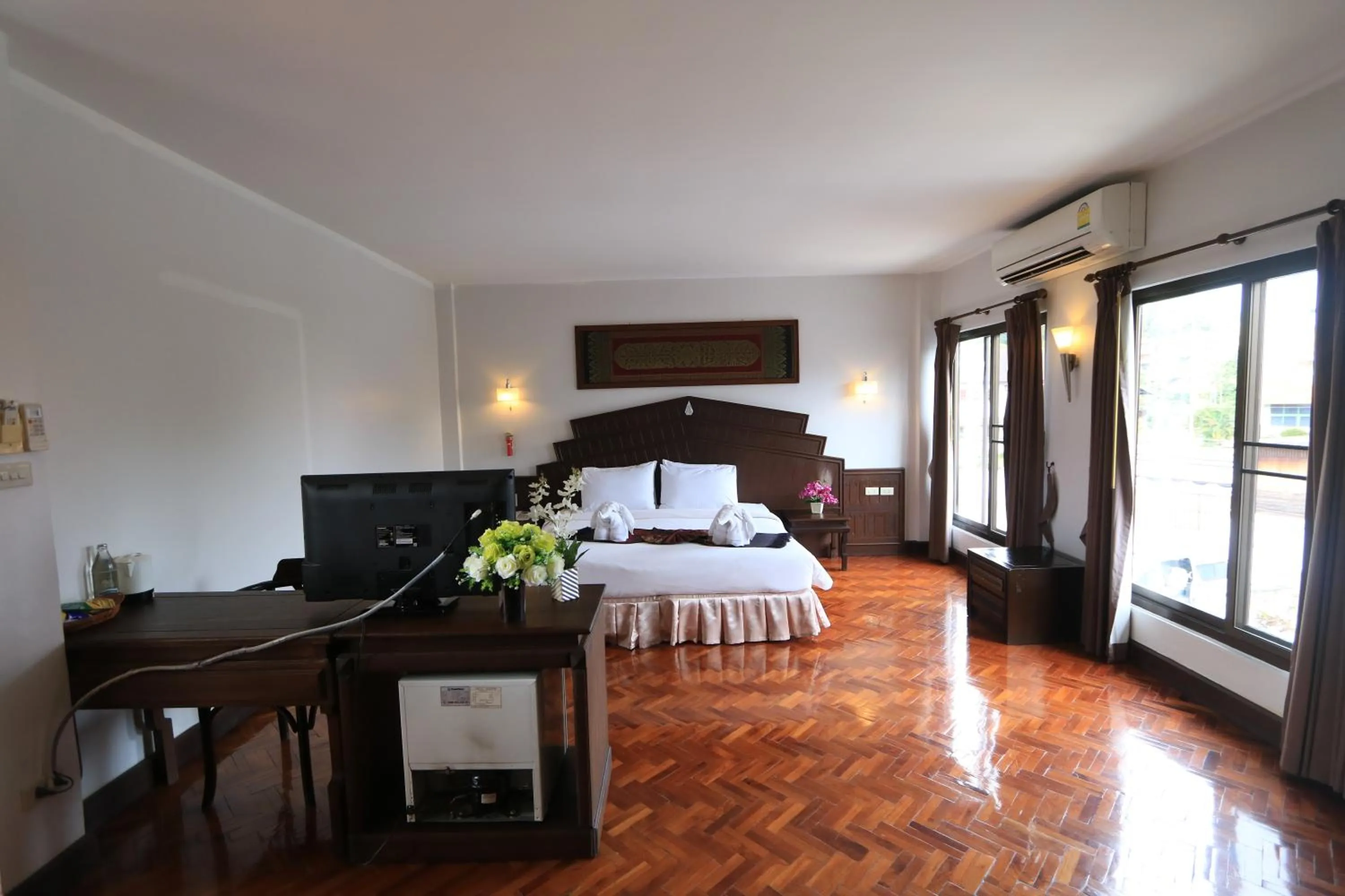 Bed in Baiyoke Chalet Hotel