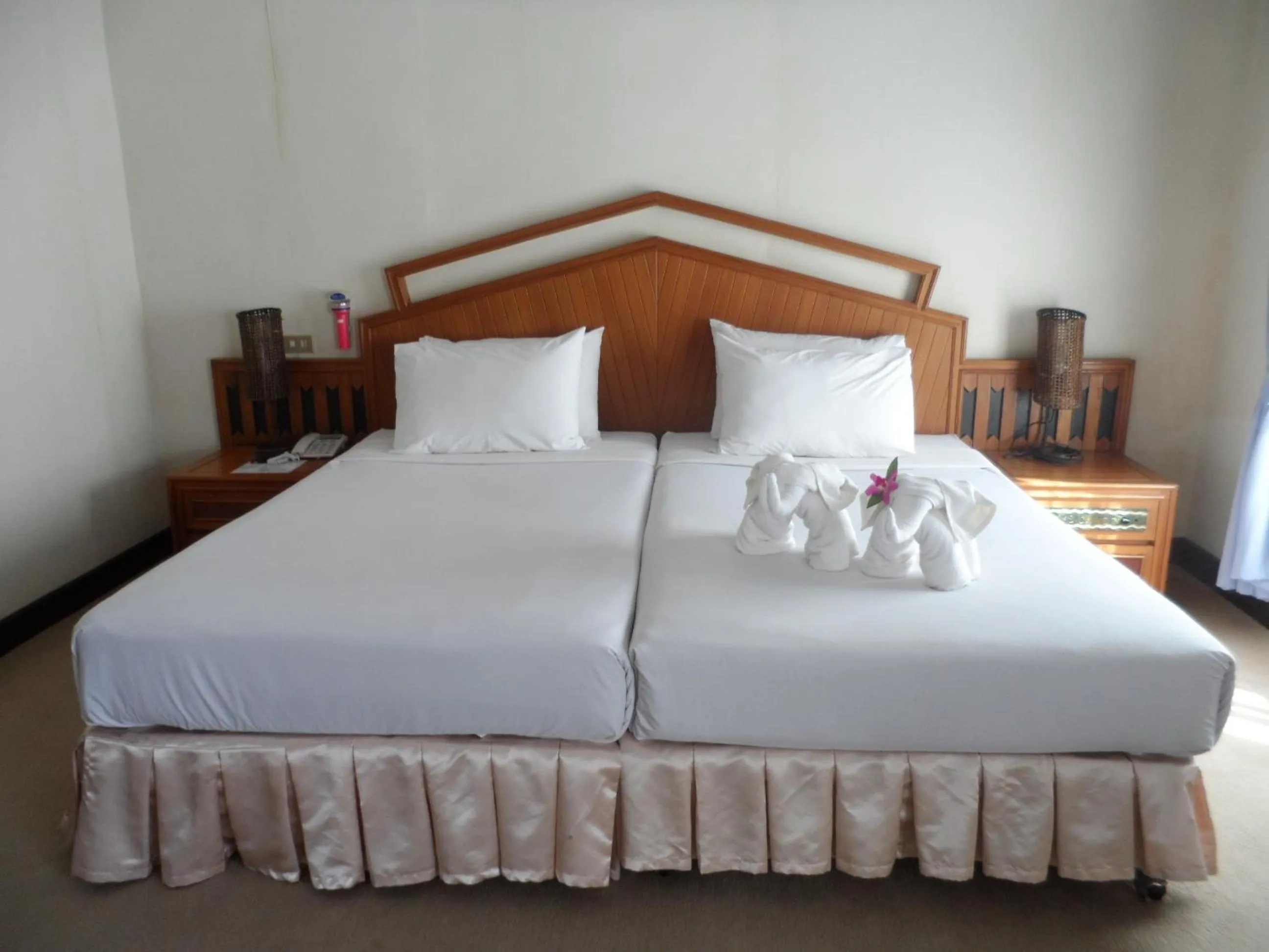 Bed in Baiyoke Chalet Hotel