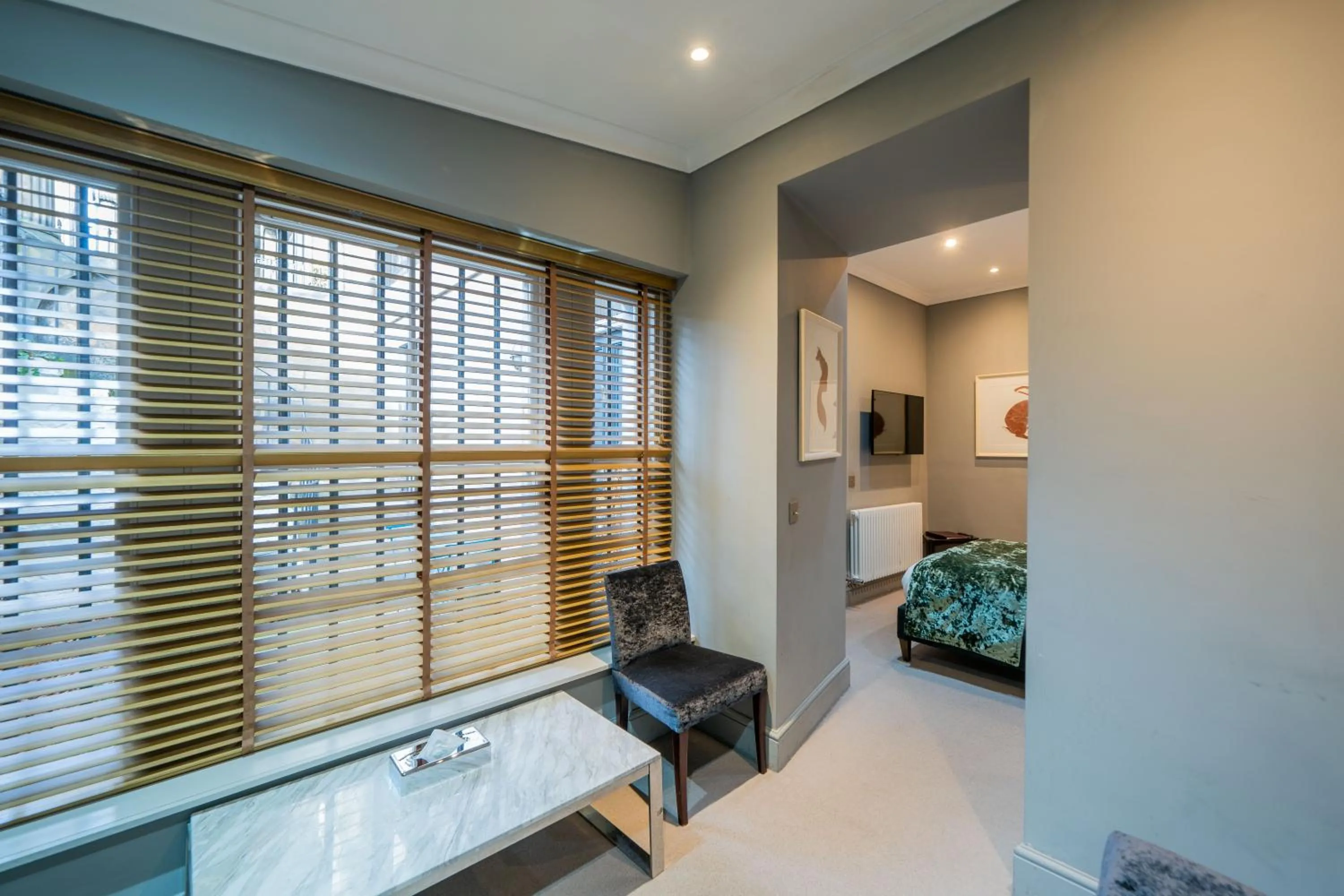 Seating area in No11 Boutique Hotel & Brasserie