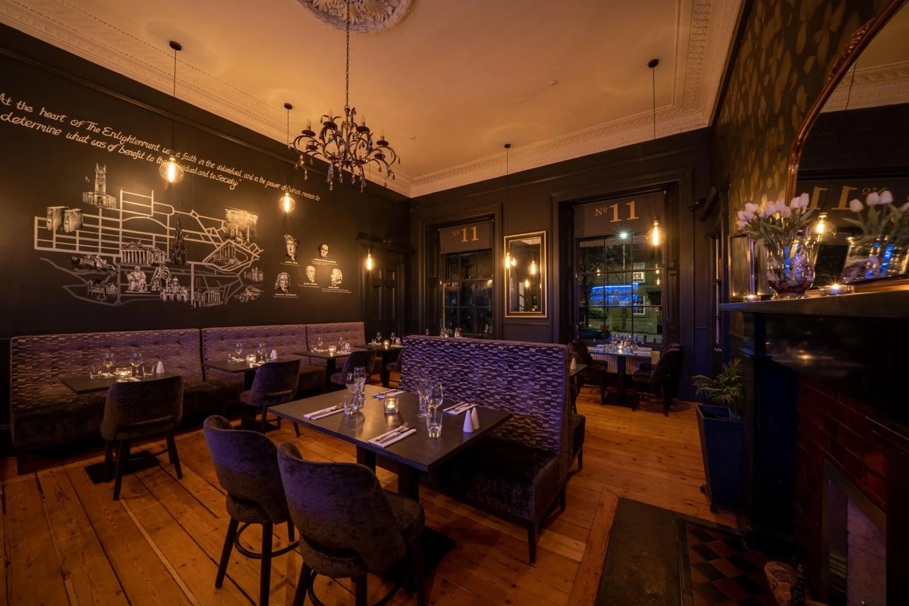 Restaurant/places to eat in No11 Boutique Hotel & Brasserie