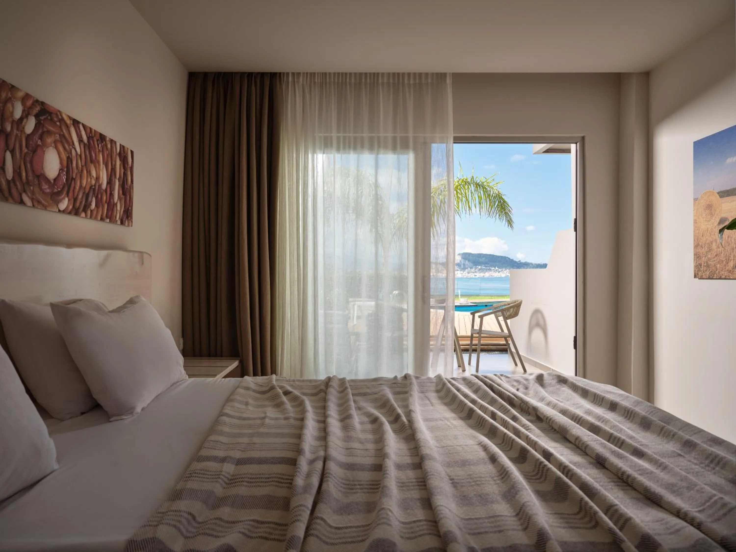 Balcony/Terrace, Bed in Ionian Hill Hotel