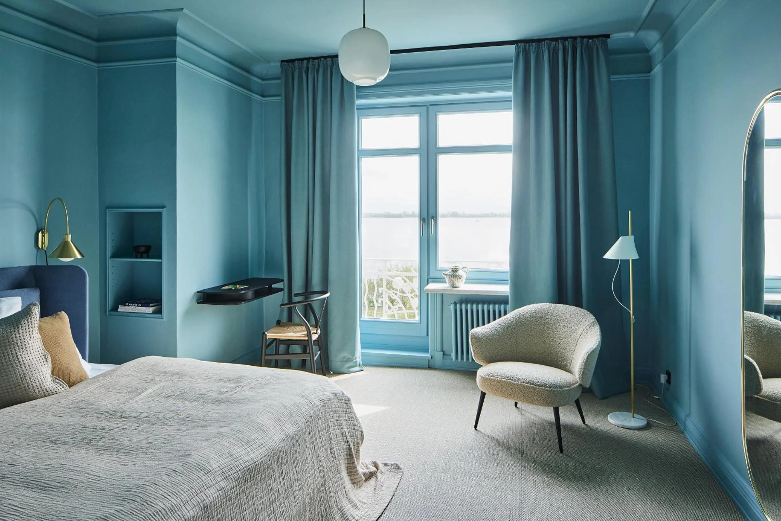 Bed in stilwerk Strandhotel Blankenese