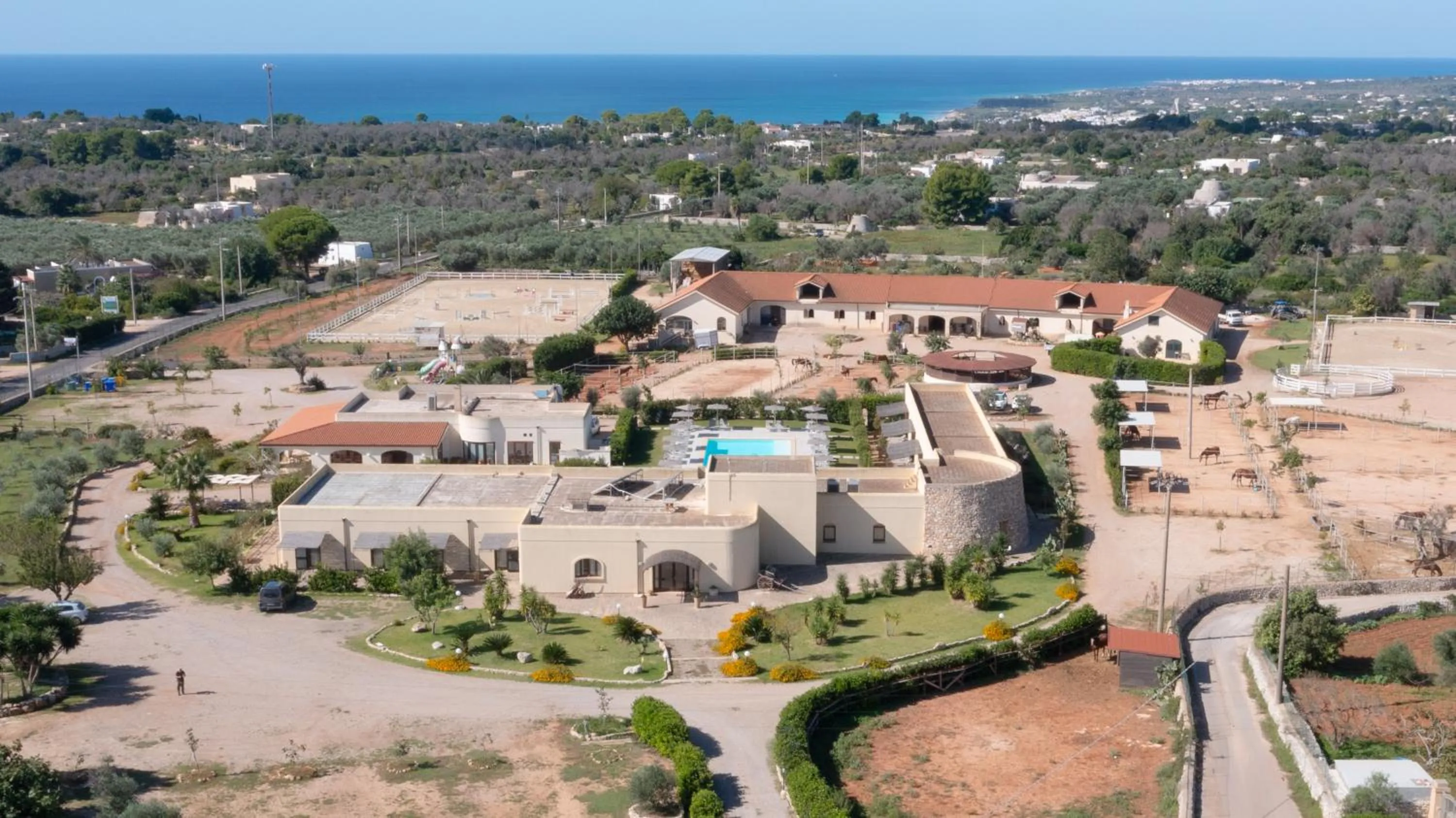 Bird's eye view in Delle Rose, Hotel & Horse Riding