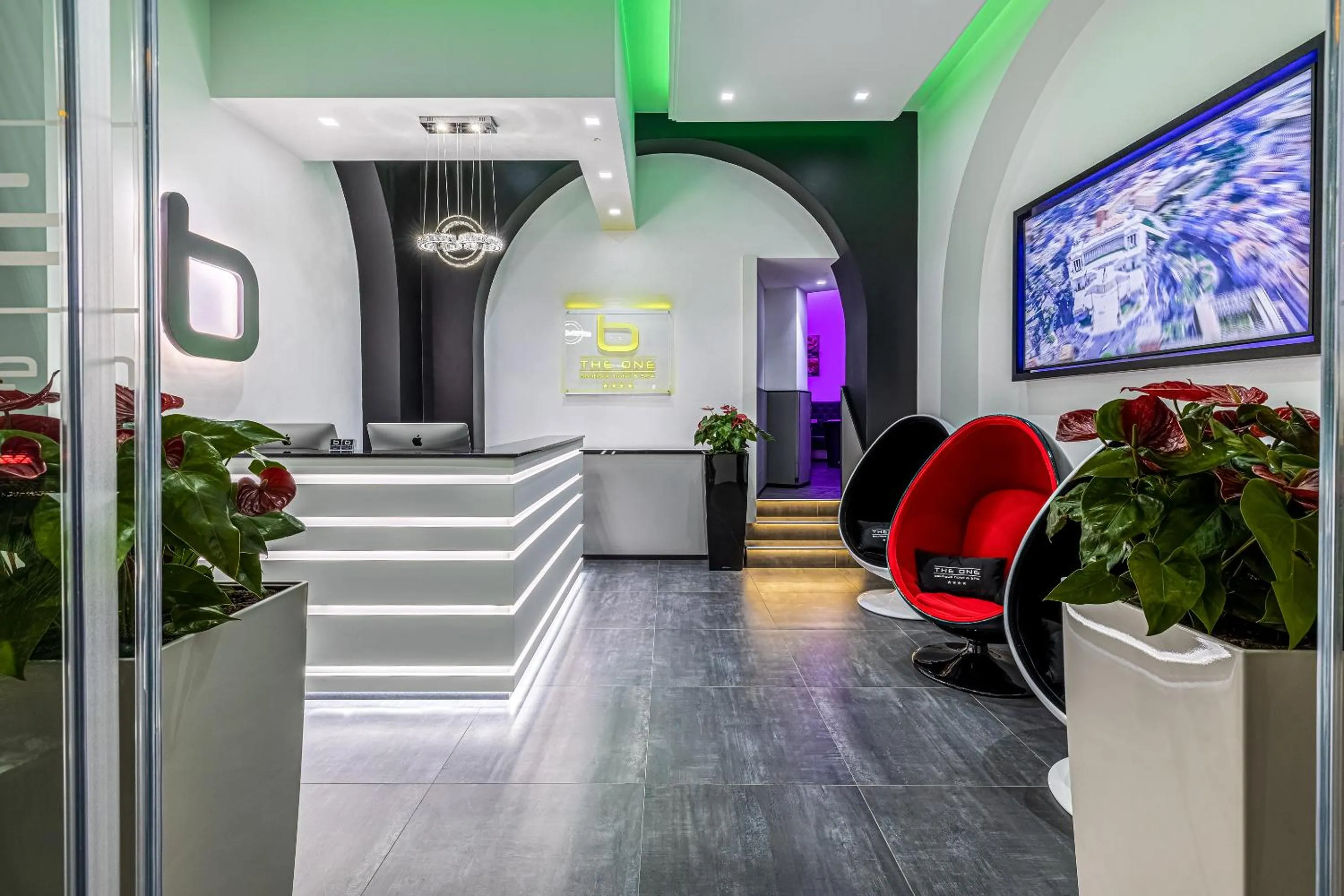 Lobby or reception in THE ONE Boutique Hotel & SPA Rome