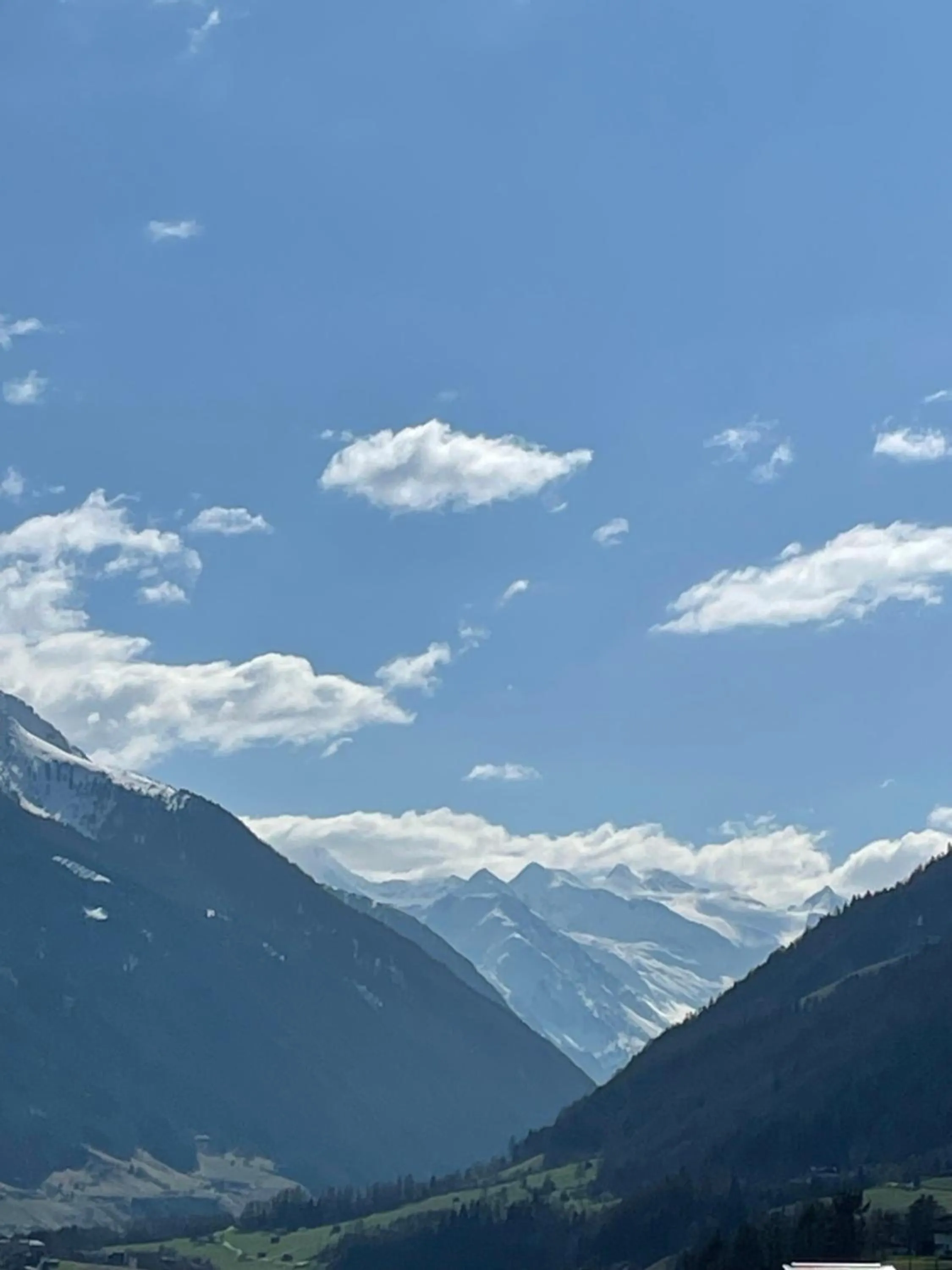 Mountain view in Ferienwohnung Mondial