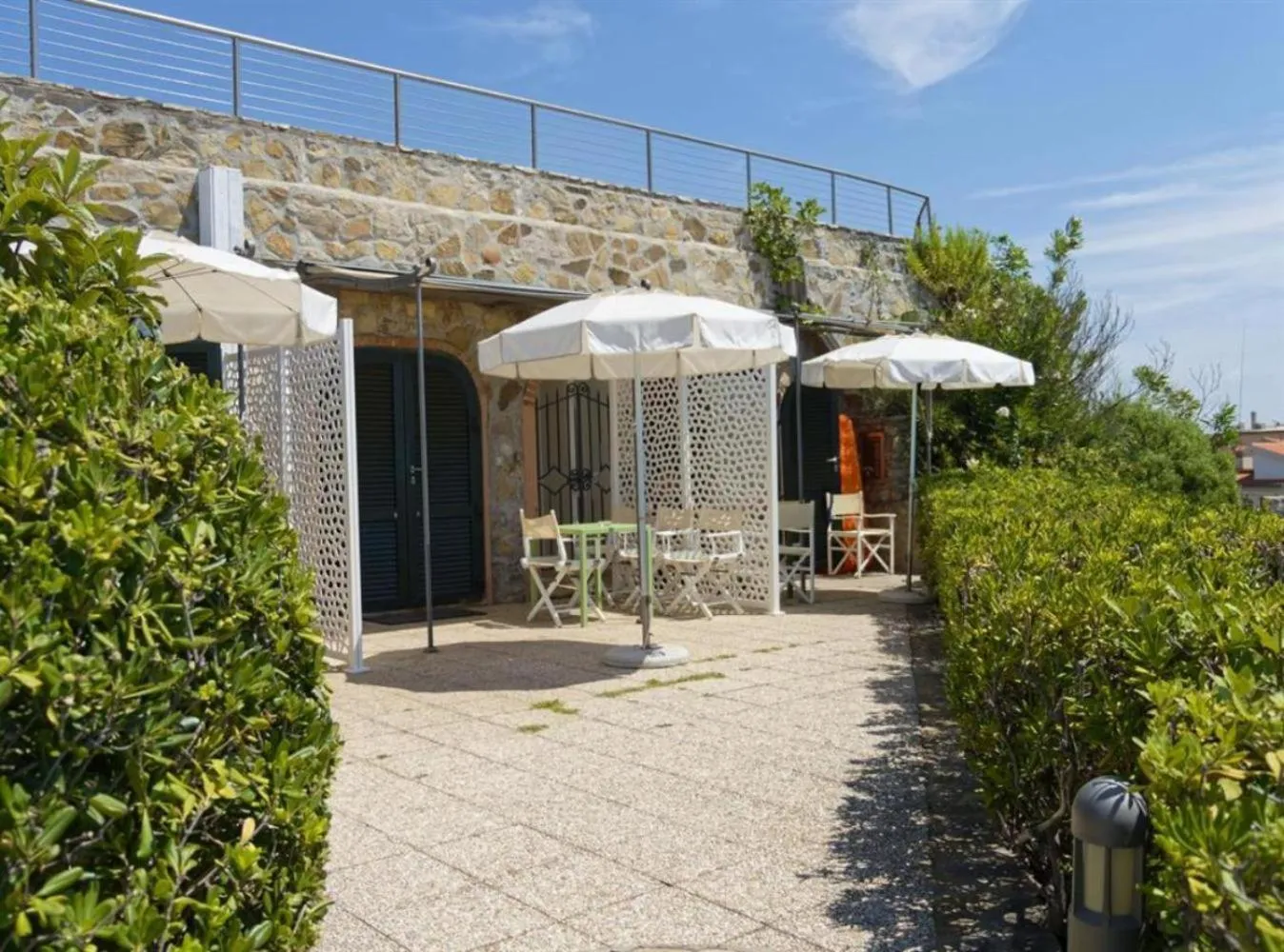 Patio in Hotel Capo D'Uomo