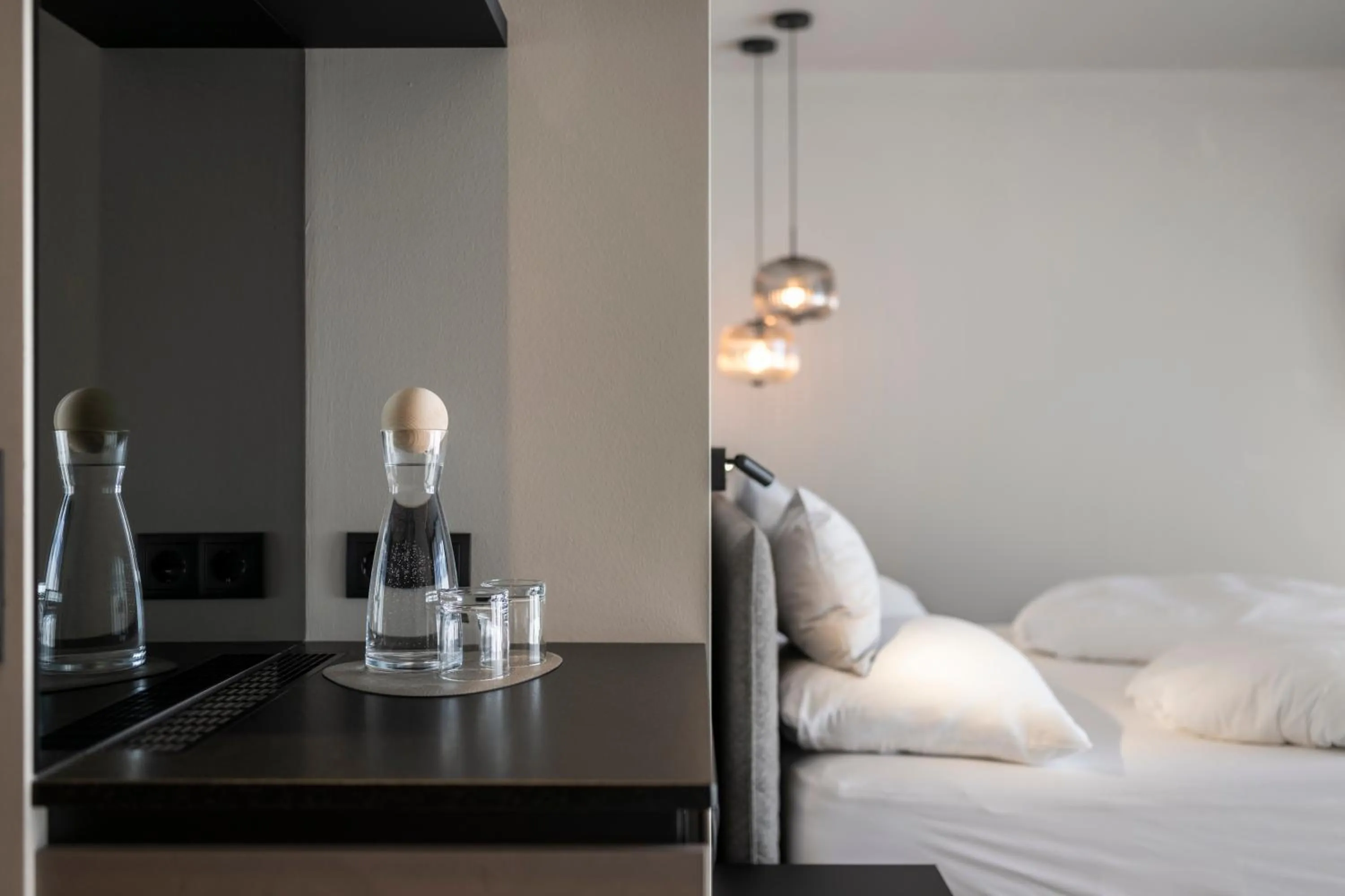 Decorative detail, Bed in Hotel Viertler