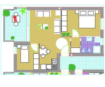 Floor plan in Residence Hotel Hungaria