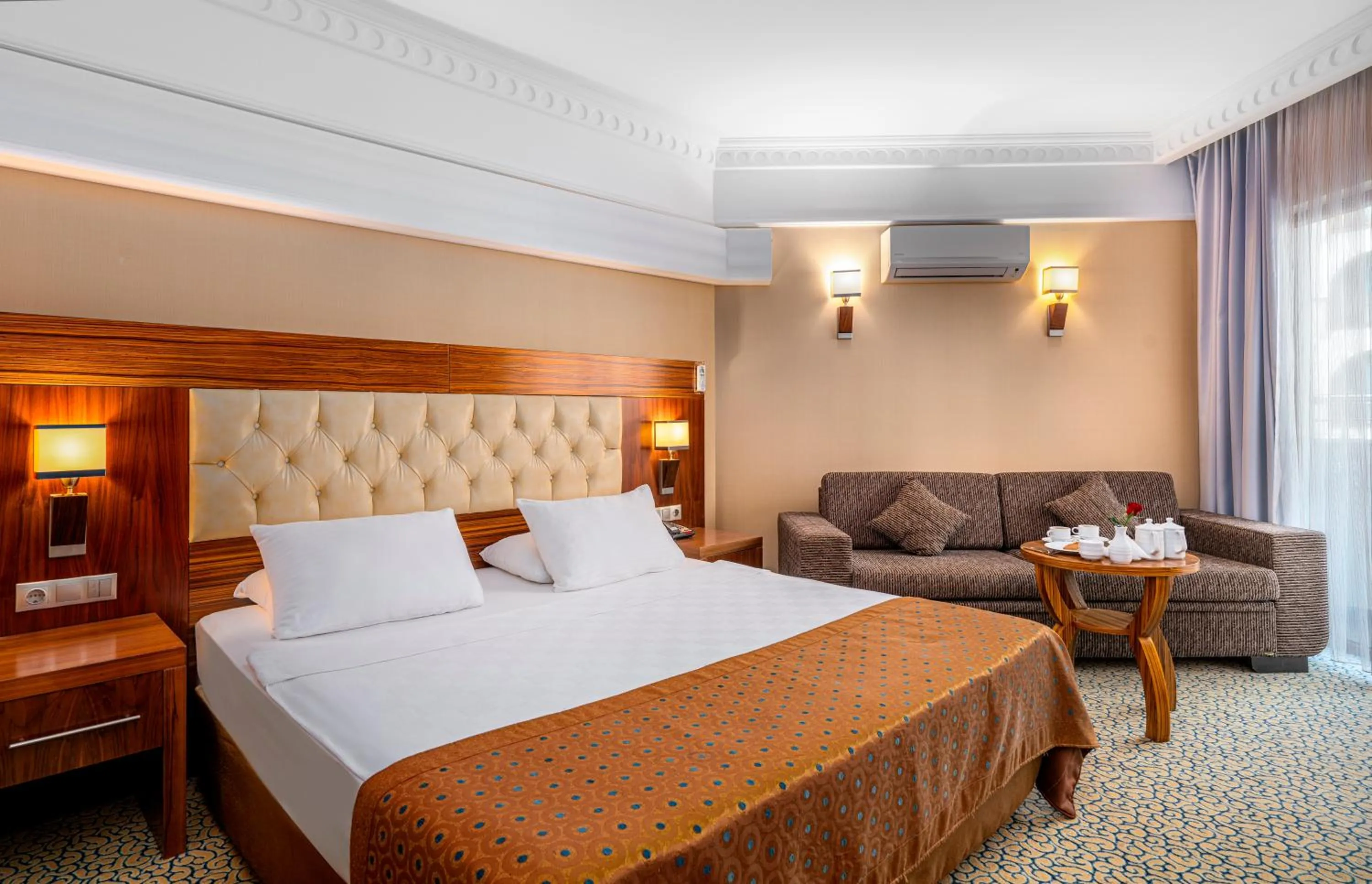 Bed in Bera Alanya Hotel - Halal All Inclusive