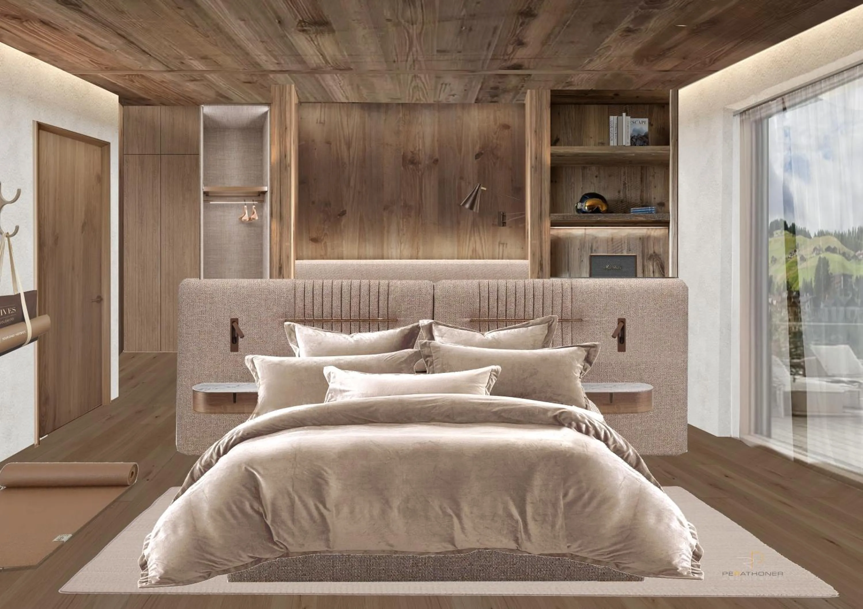 Bedroom, Bed in Boutique Hotel Nives - Luxury & Design in the Dolomites