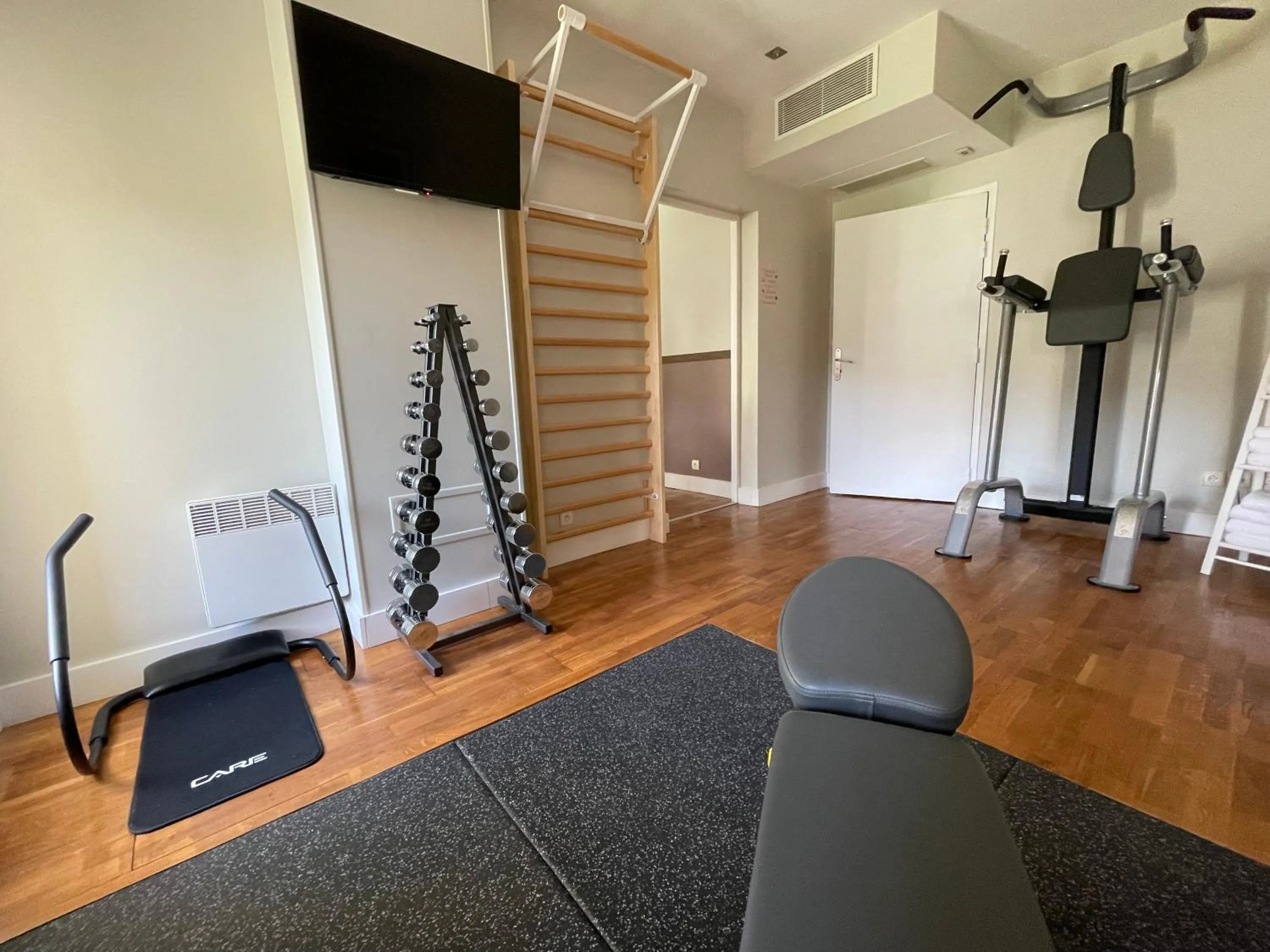 Fitness centre/facilities in Auberge du Manet