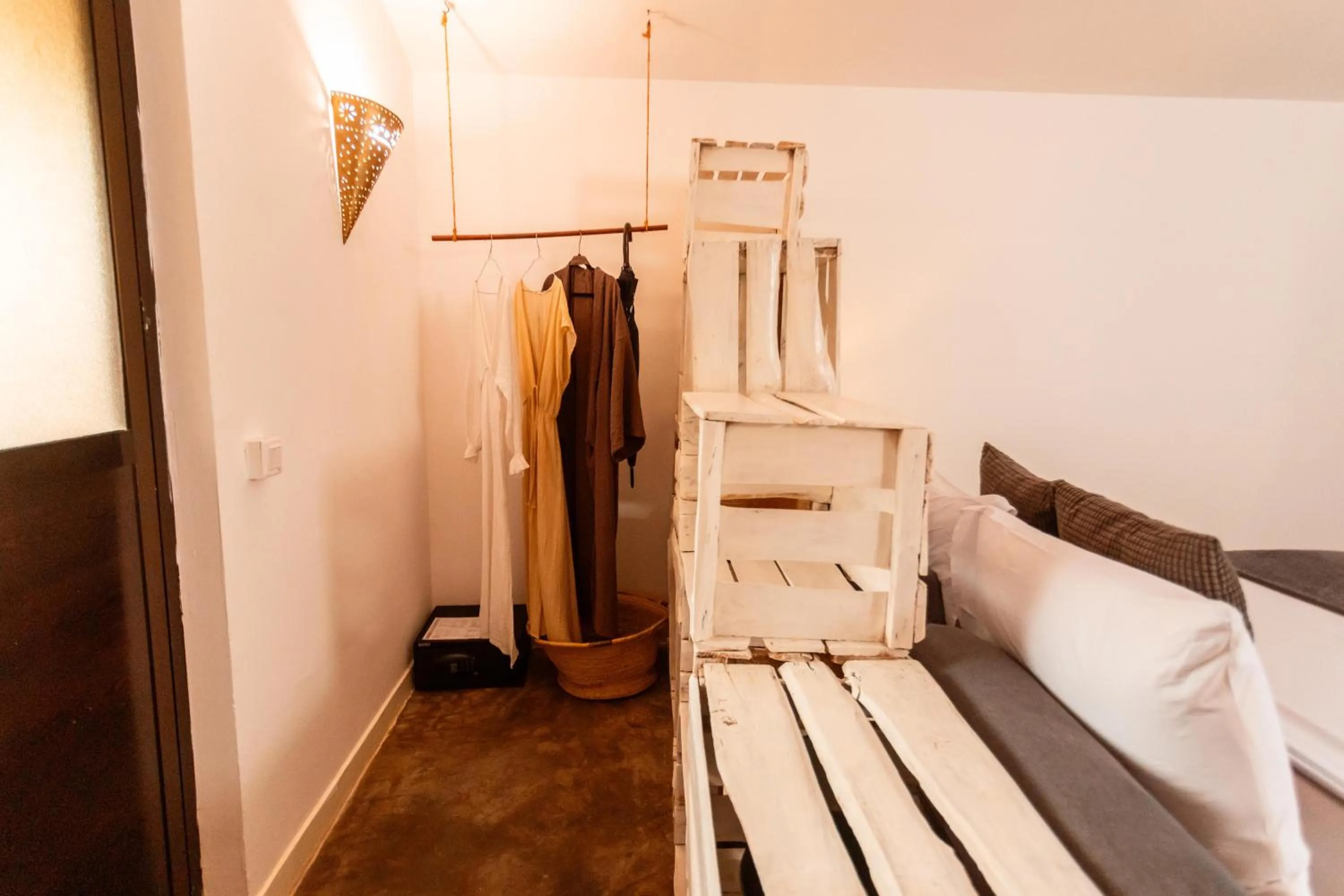 wardrobe, Bed in B4 Beach Club