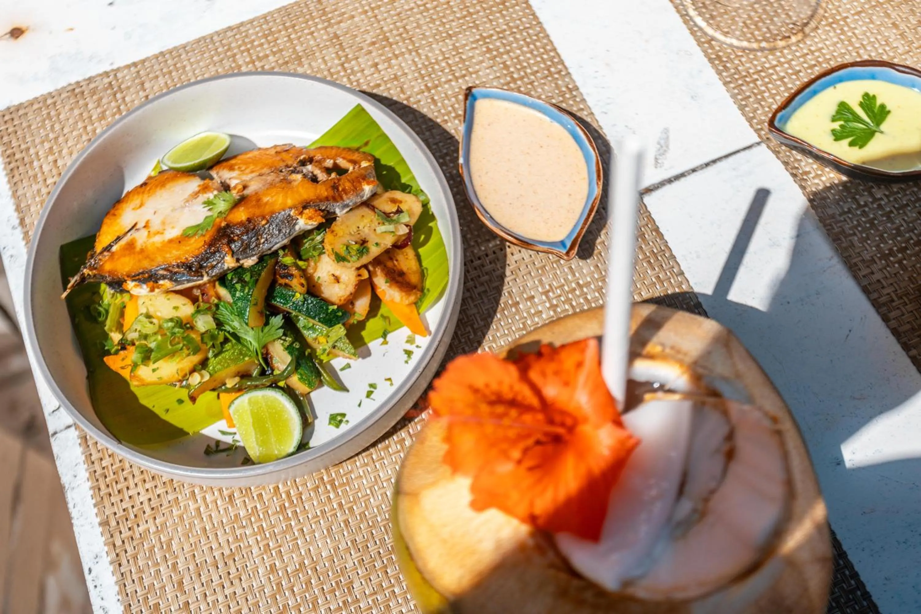 Food close-up in B4 Beach Club