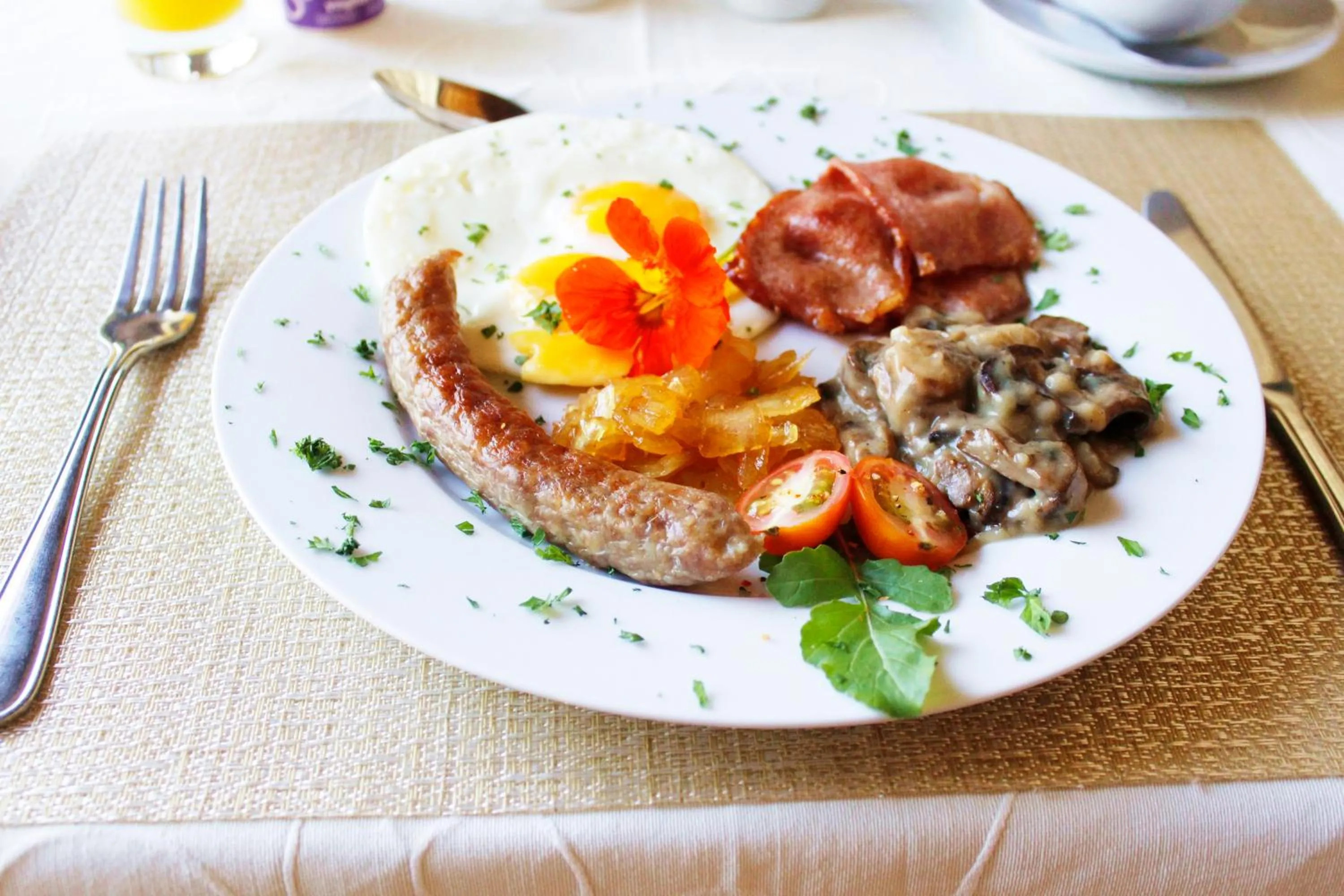 English/Irish breakfast in Amani Guest Lodge