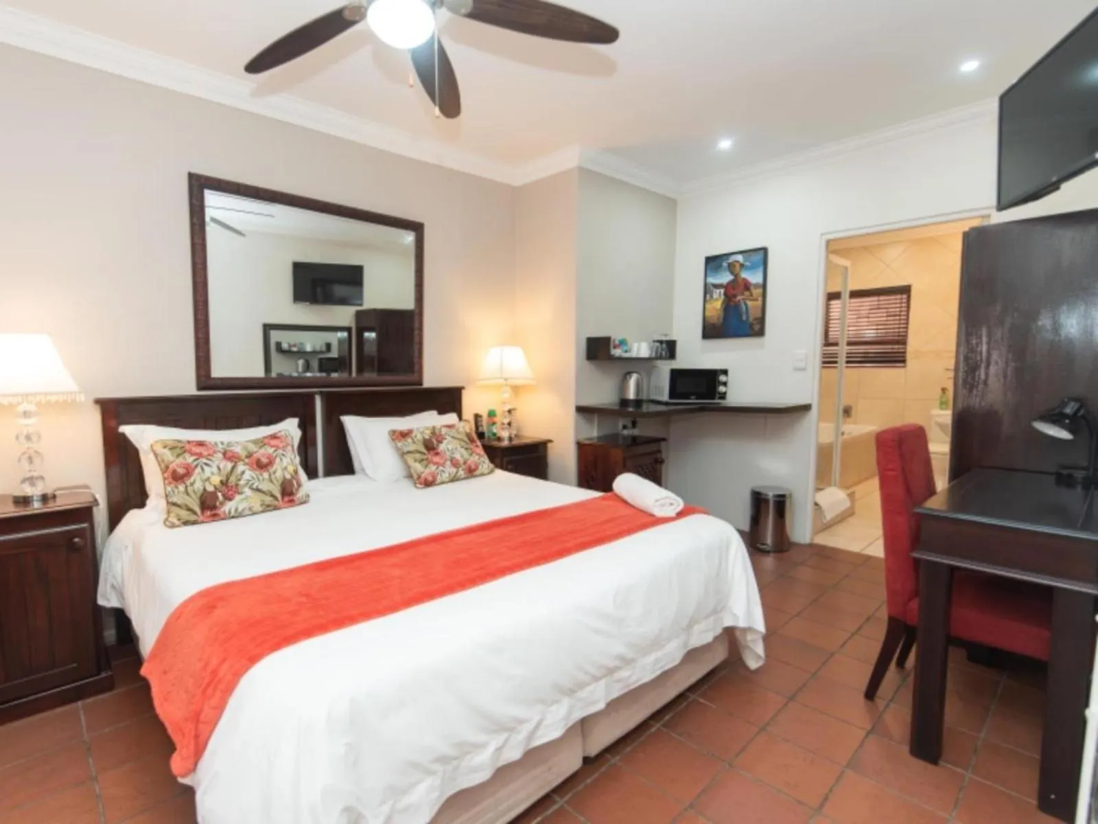 Bed in Amani Guest Lodge