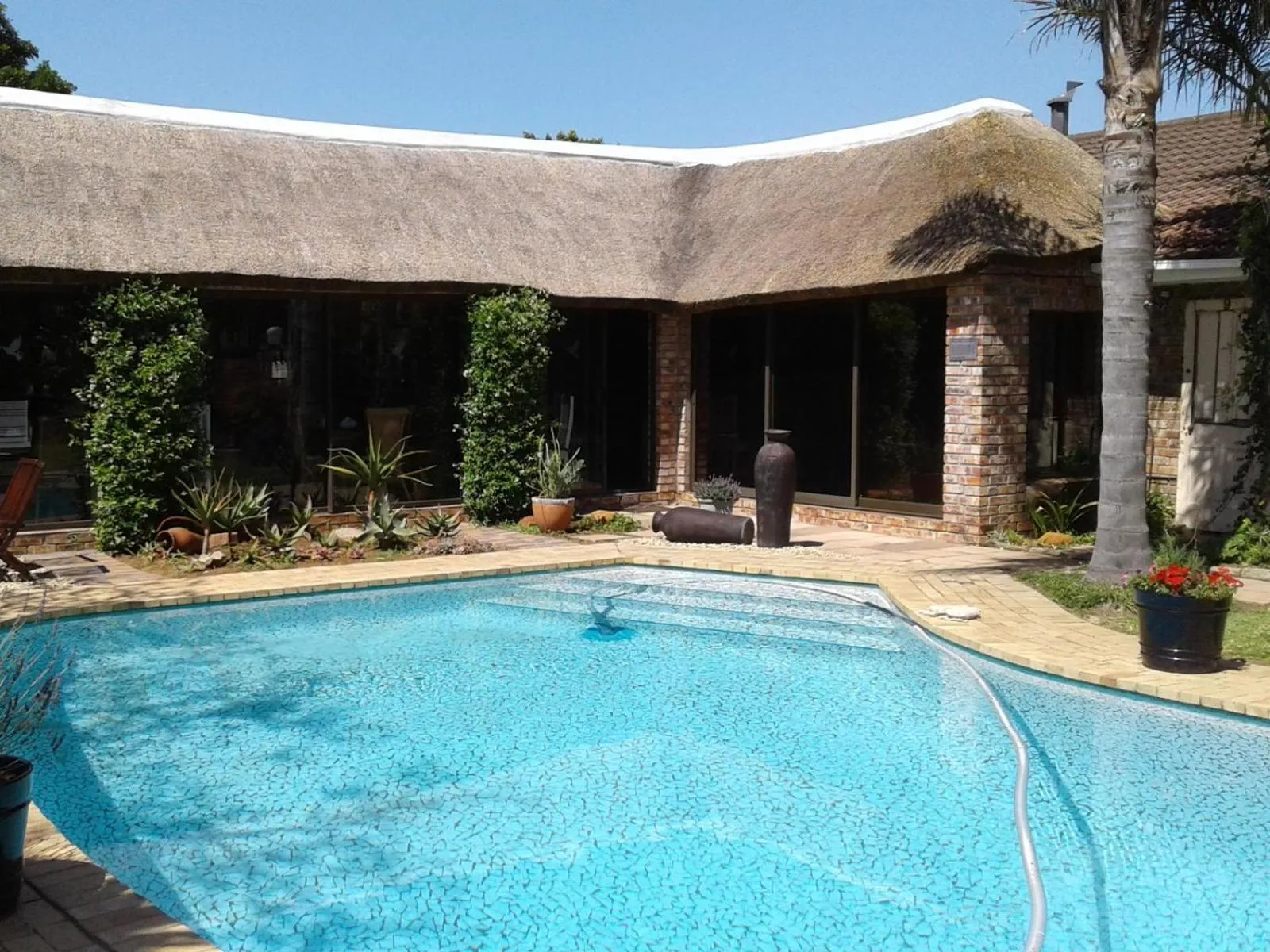 Pool view in Amani Guest Lodge