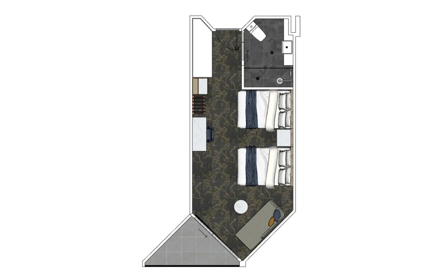 Floor plan in Hotel Grand Chancellor Brisbane