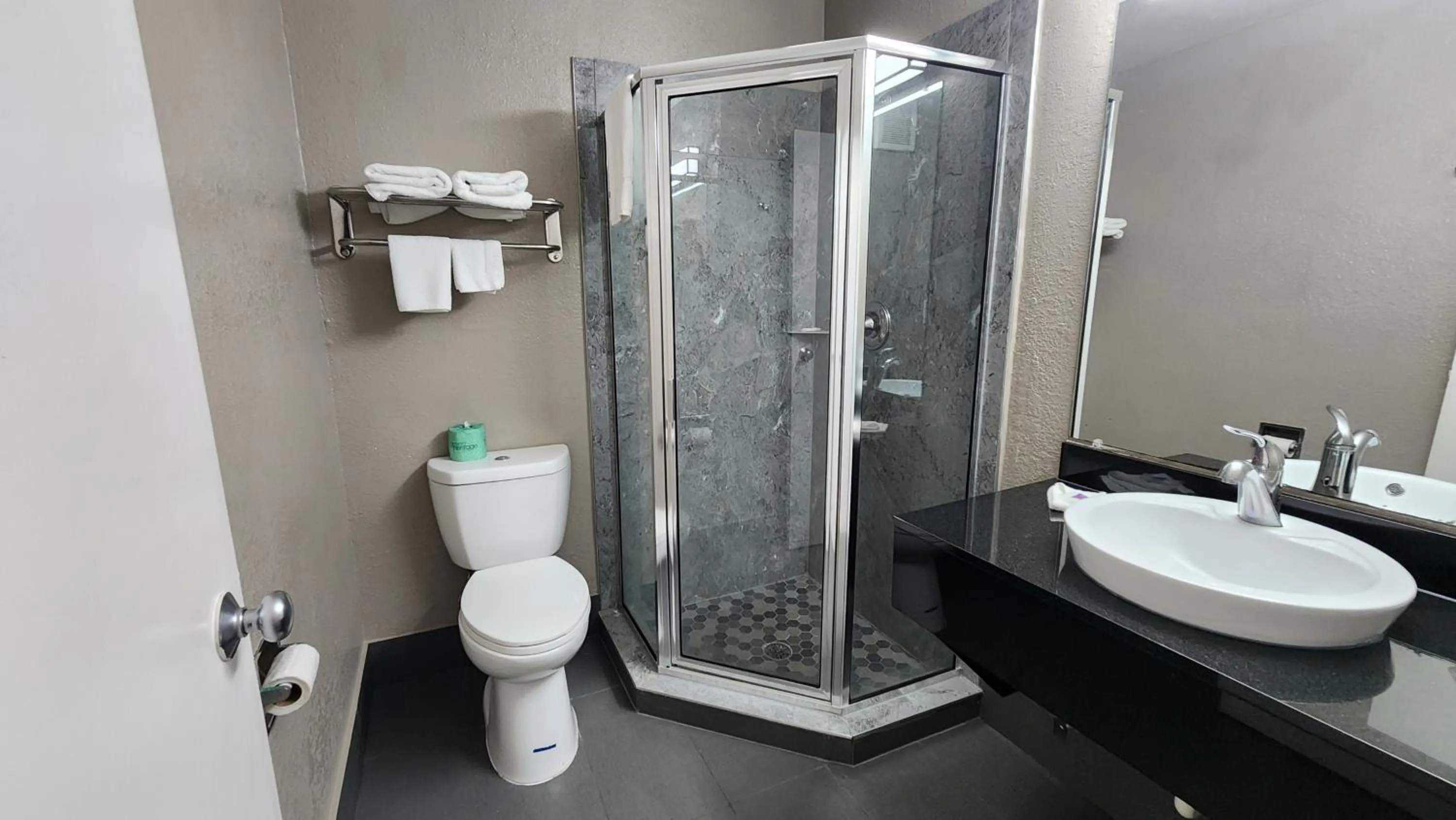 Shower in Motel 6-Conroe, TX