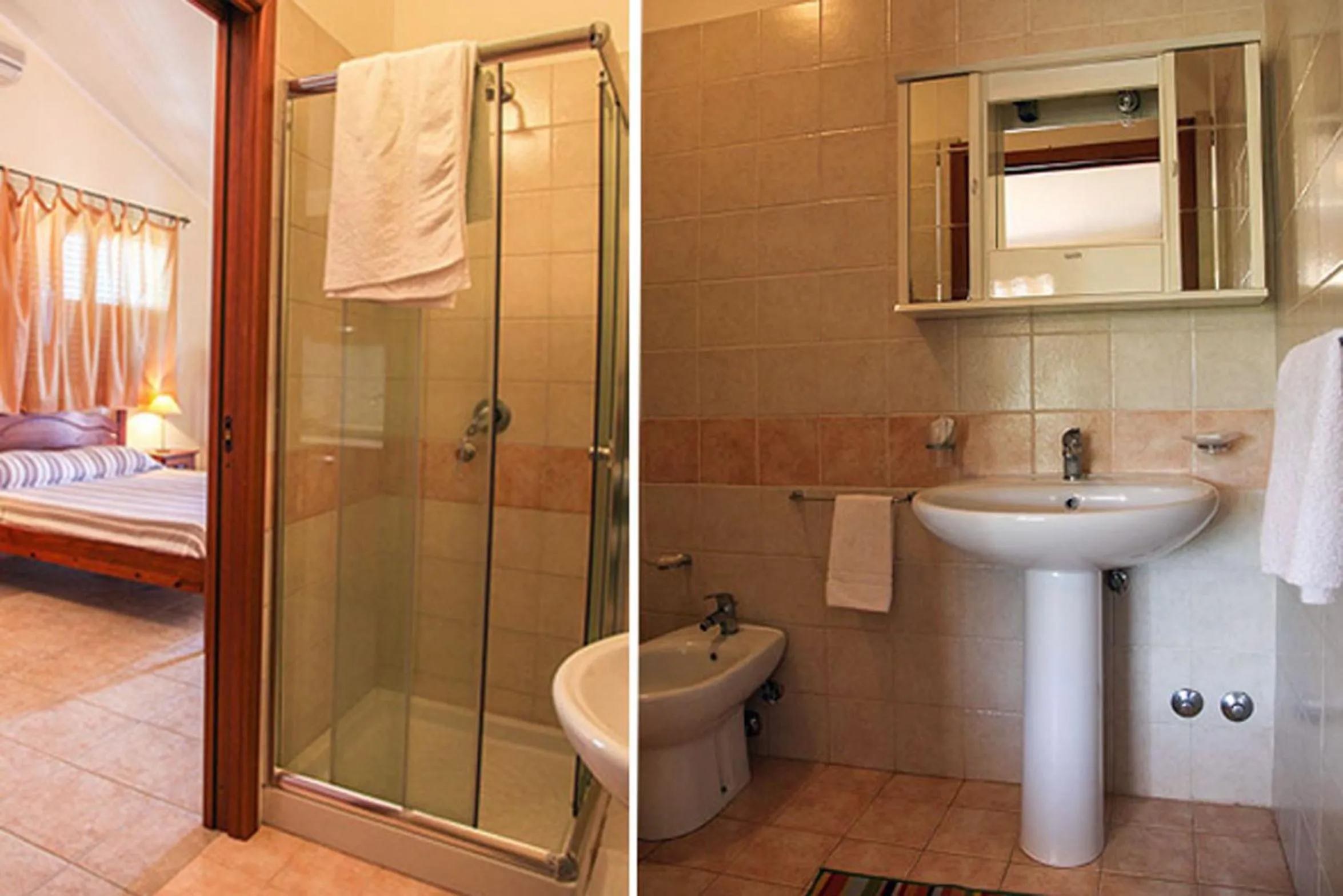 Bathroom, Bed in Sicily Country House & Beach