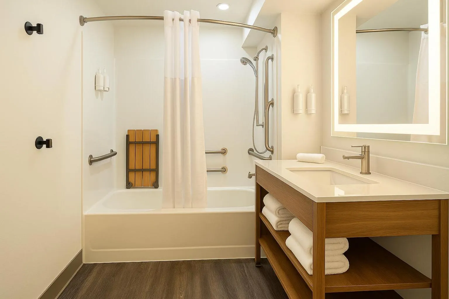 Shower in Days Inn by Wyndham Rock Springs