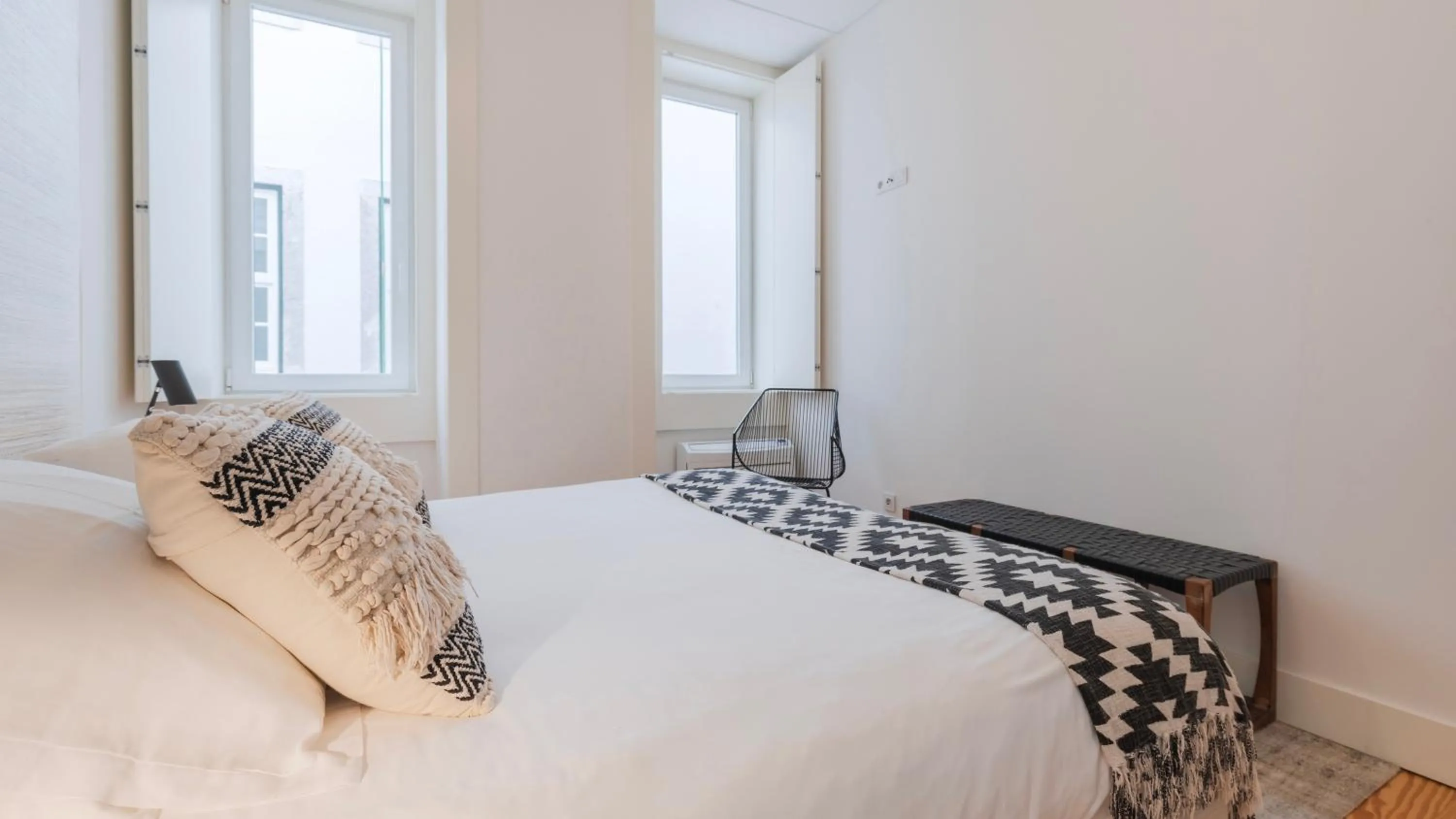 Bedroom, Bed in Downtown by the River Apartment by LovelyStay