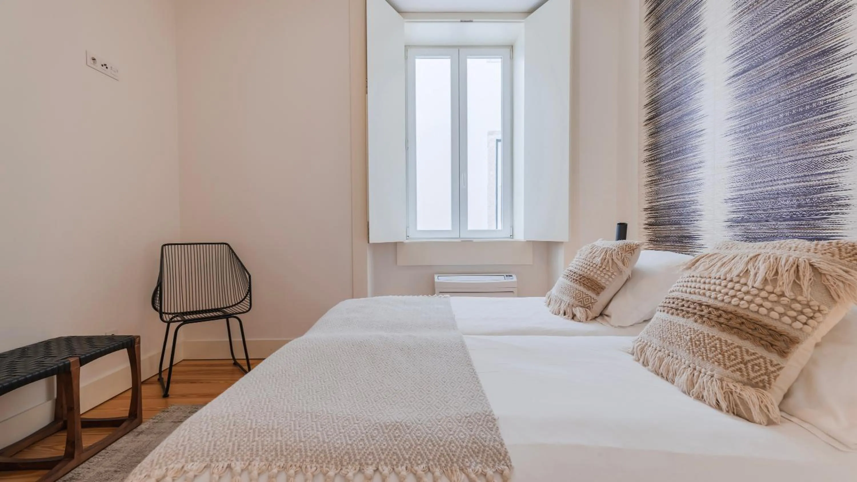 Bedroom, Bed in Downtown by the River Apartment by LovelyStay