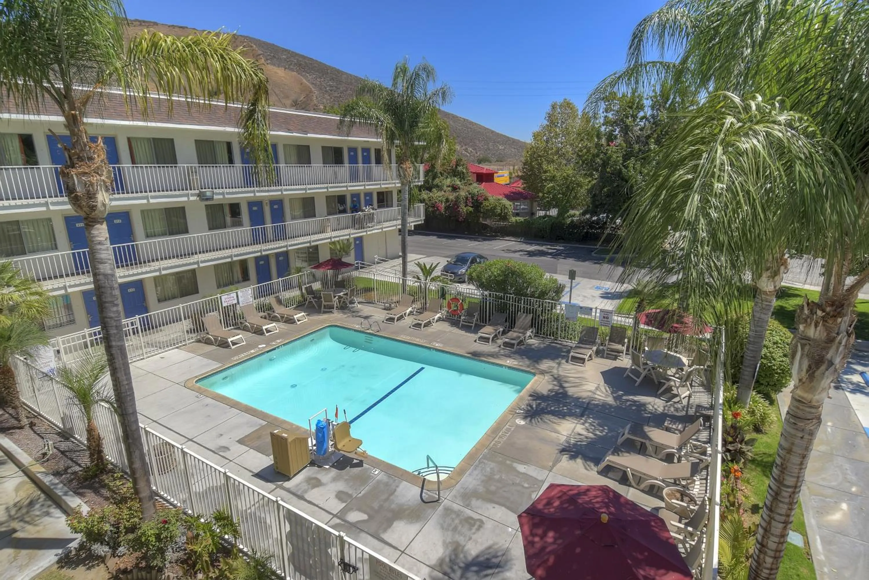 Swimming pool in Motel 6-San Bernardino, CA - North