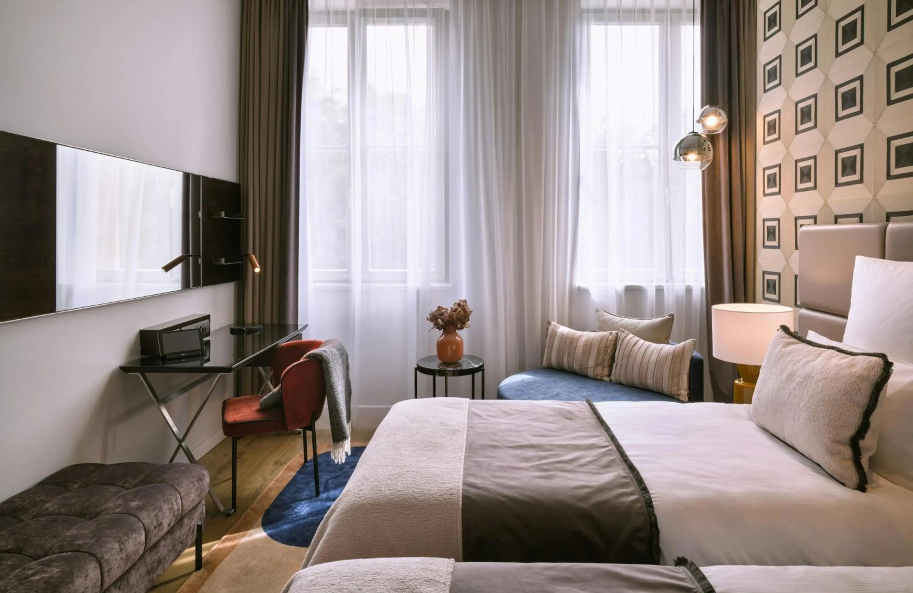 Bedroom, Bed in The Posthouse Berlin Potsdamer Platz- Leonardo Limited Edition