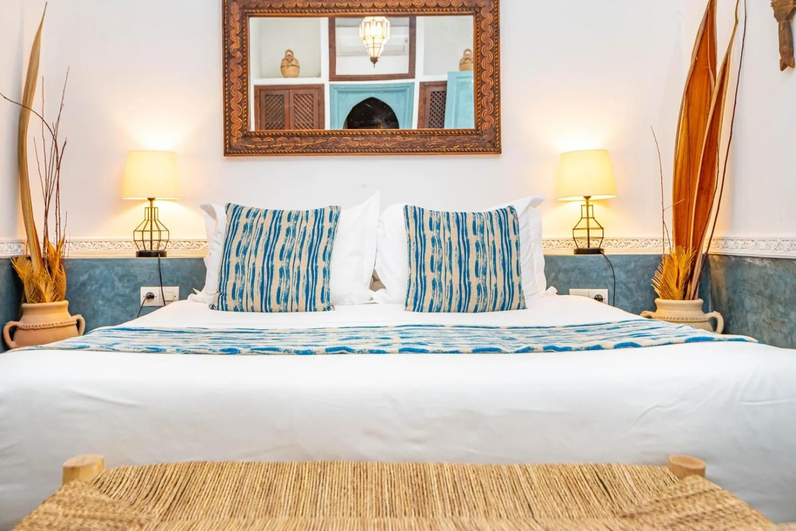 Bed in Riad L'orange Bleue