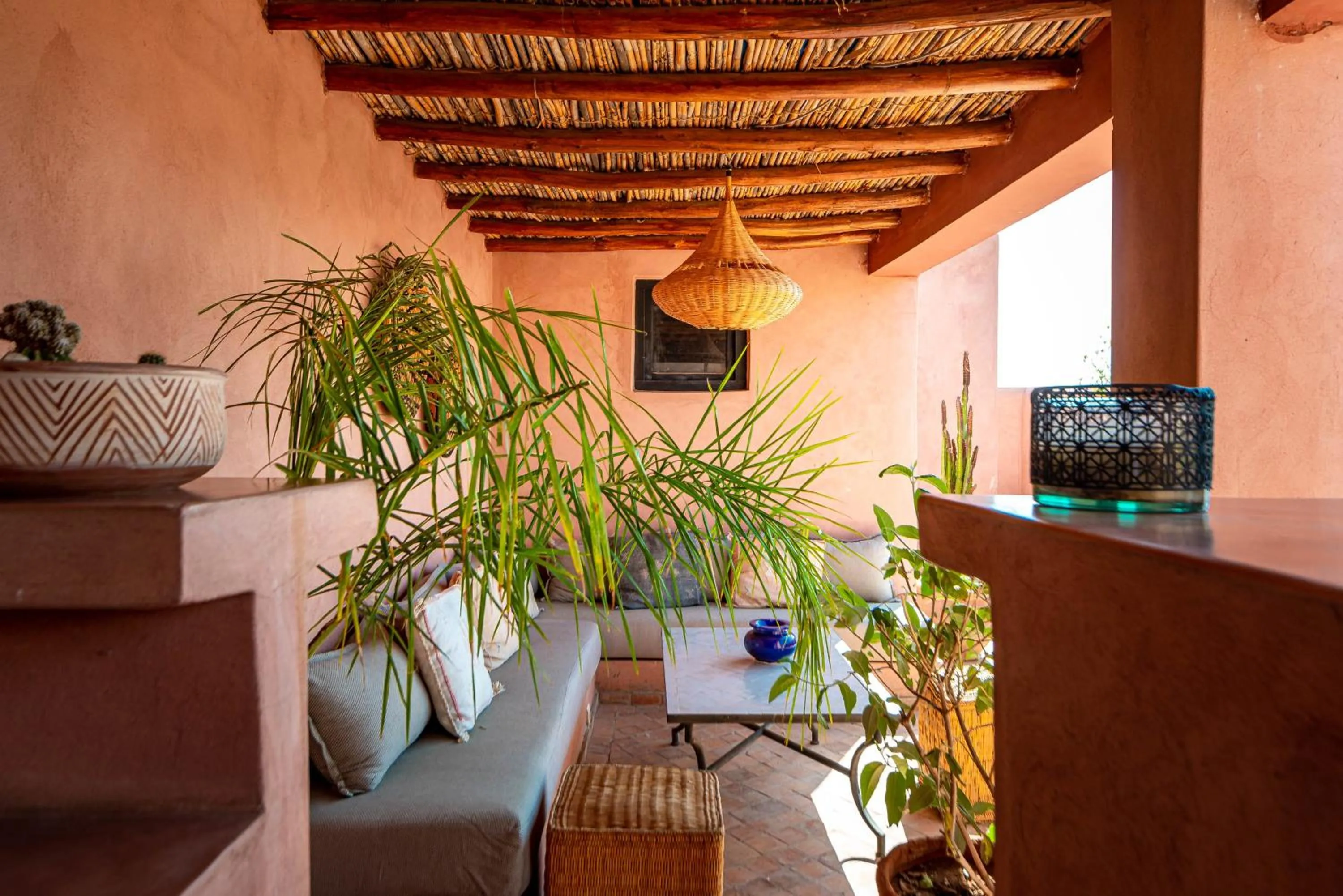Balcony/Terrace in Riad L'orange Bleue