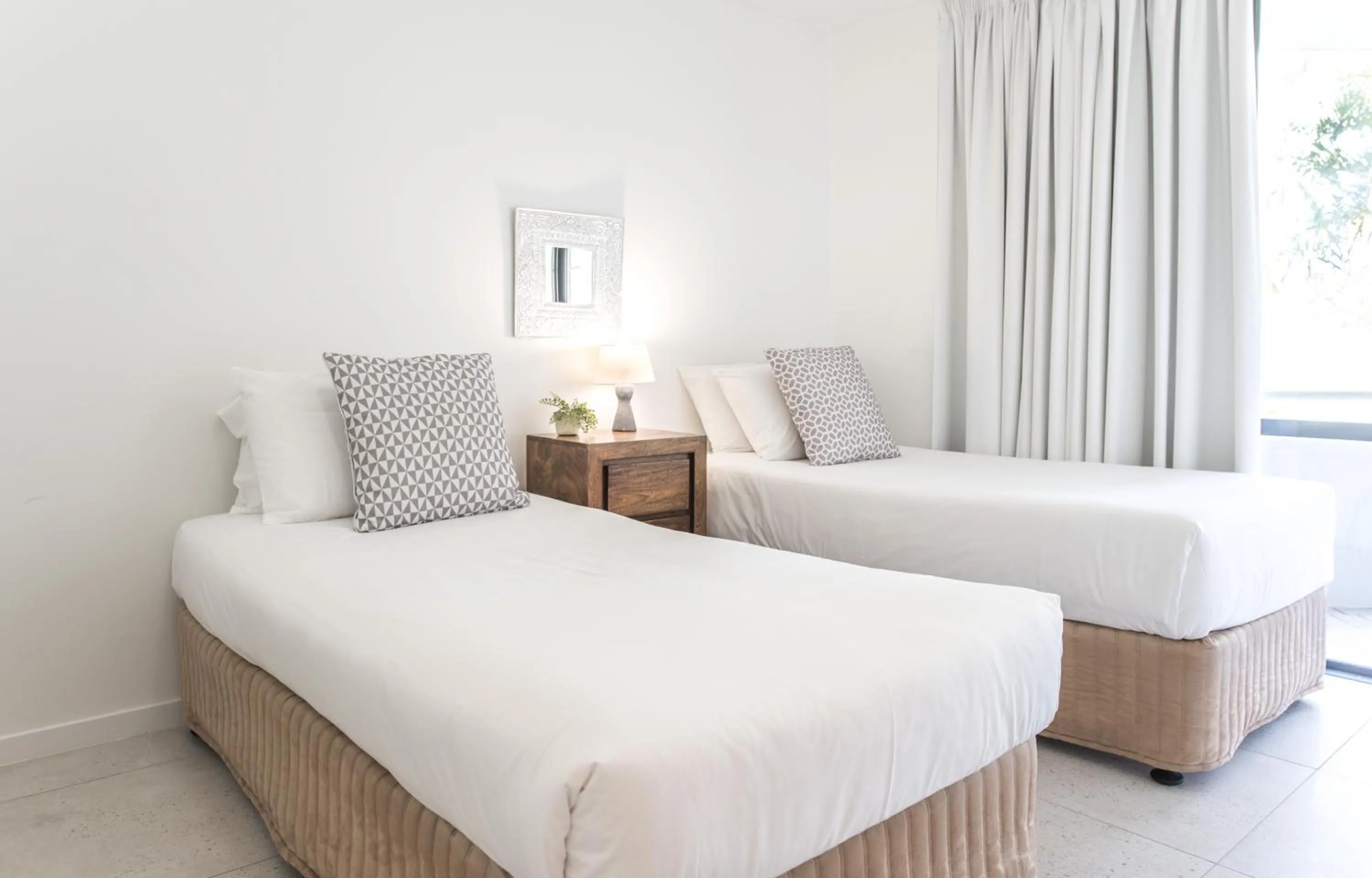 Bed in Noosa Pacific Resort