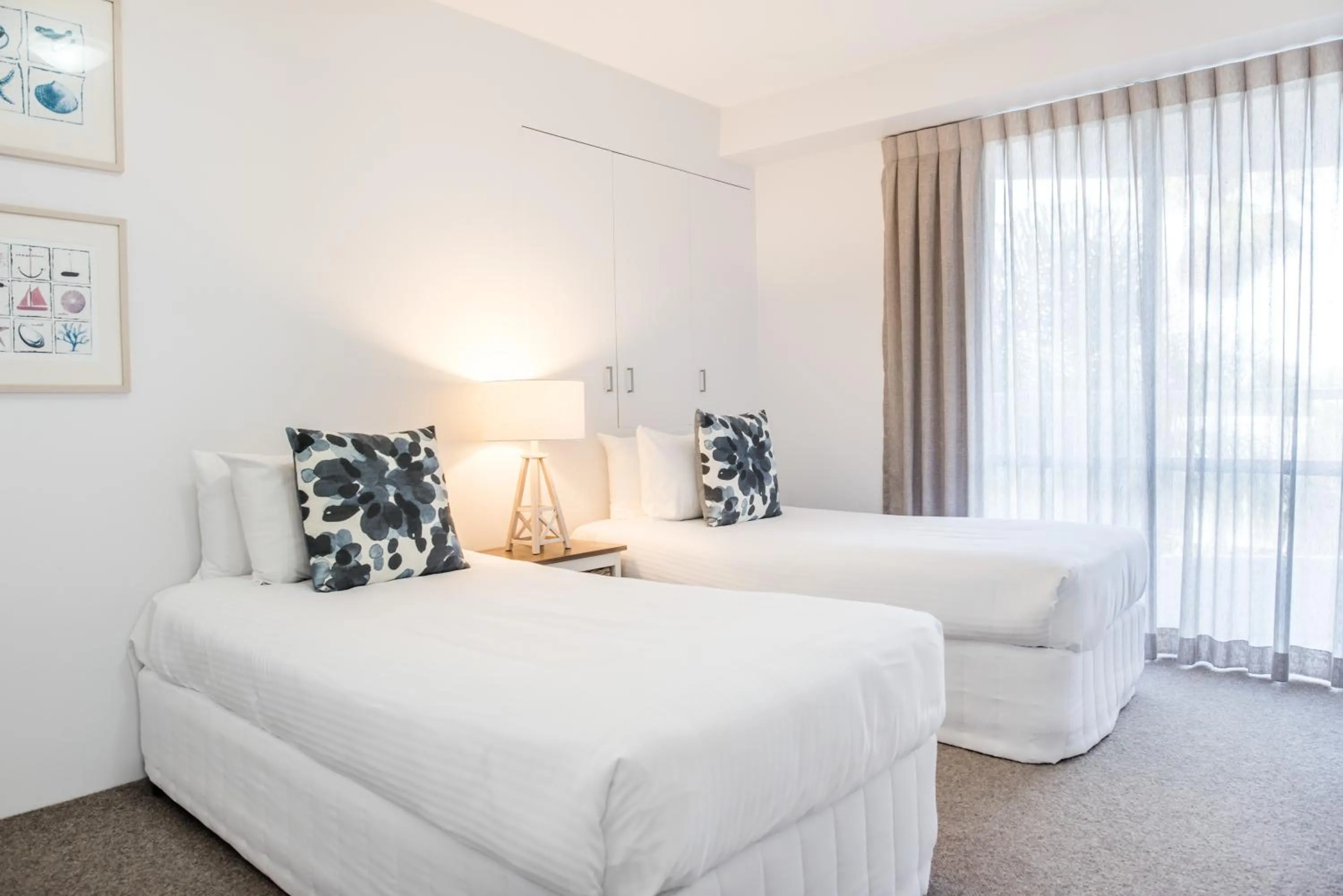 Bed in Noosa Pacific Resort