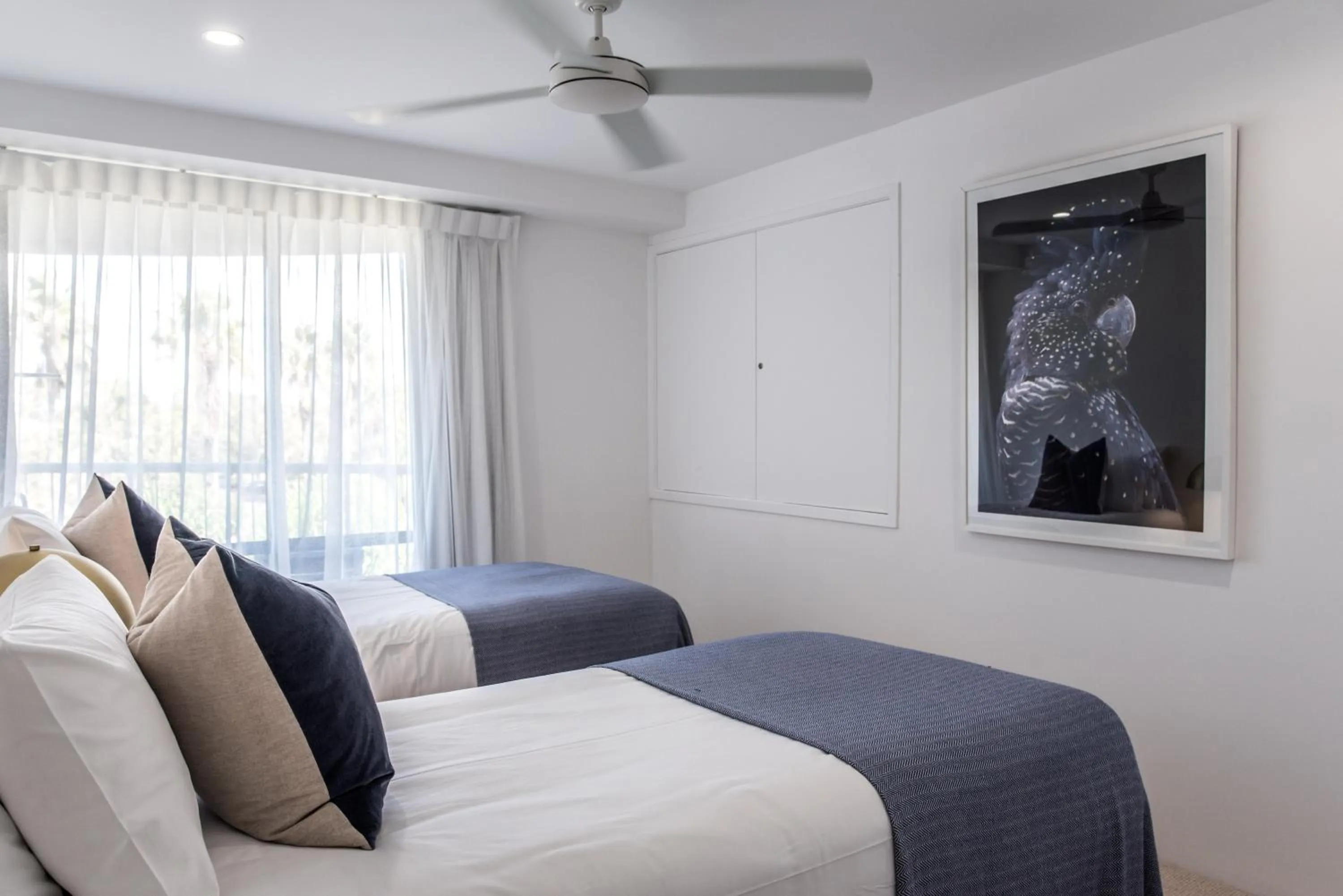 Bed in Noosa Pacific Resort