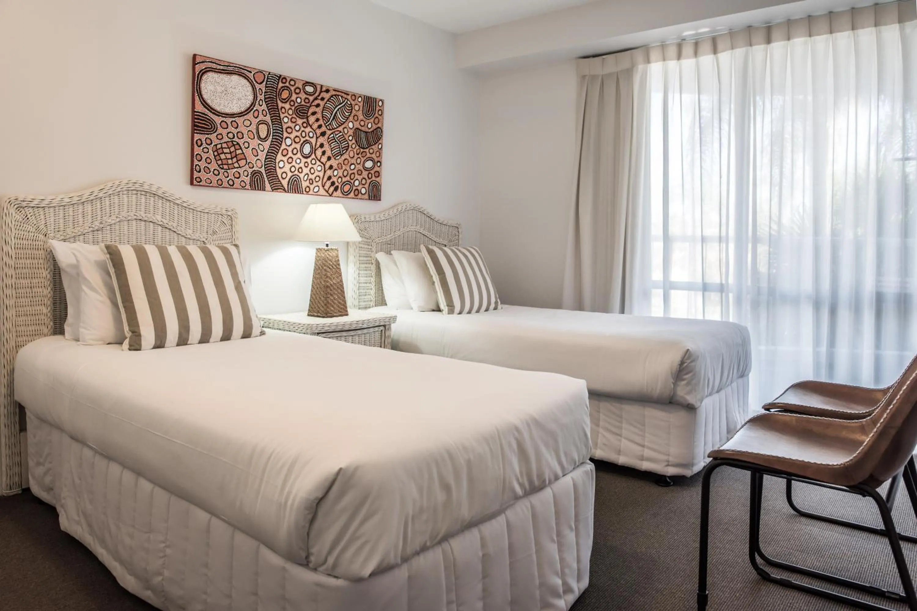 Bed in Noosa Pacific Resort