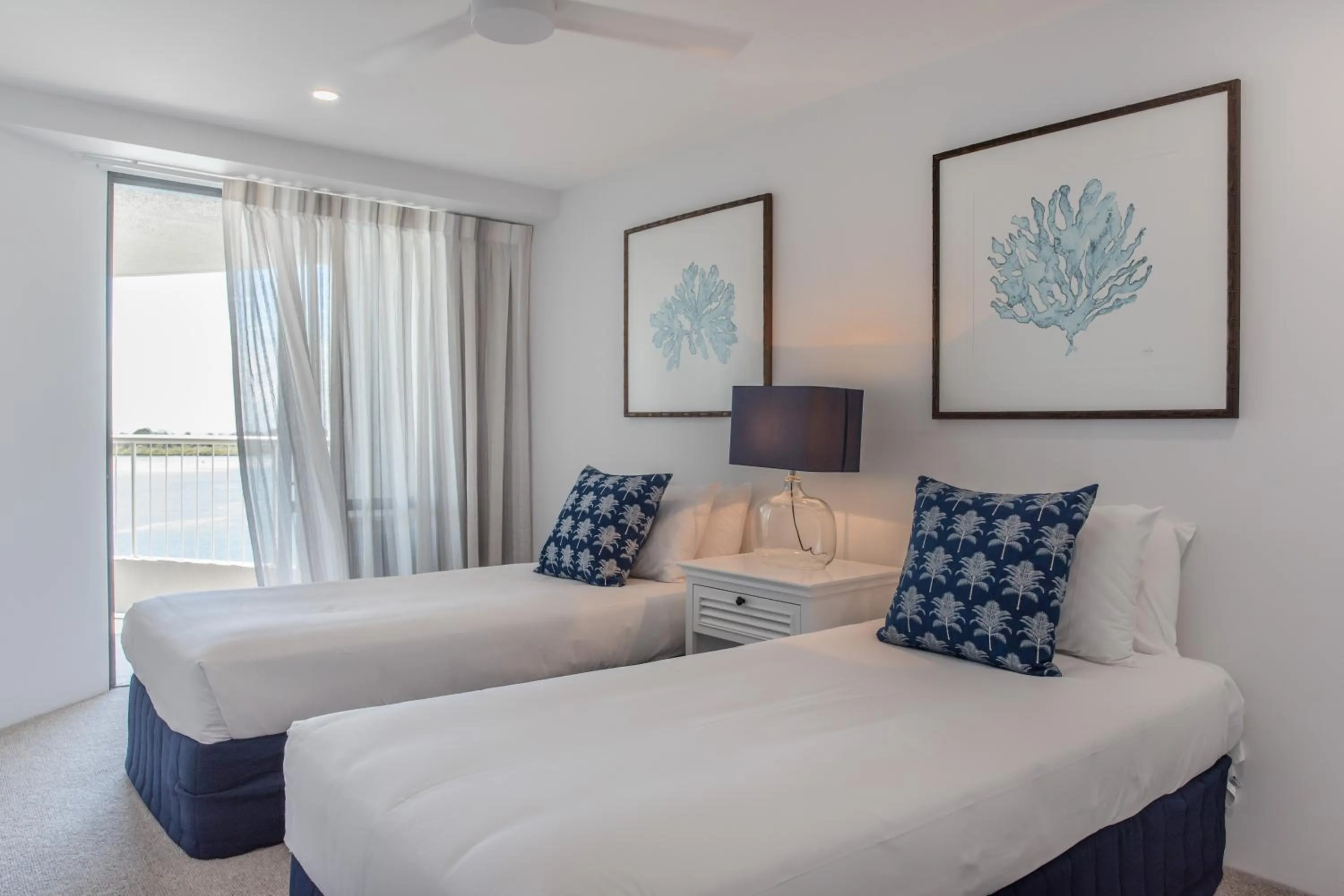 Bed in Noosa Pacific Resort