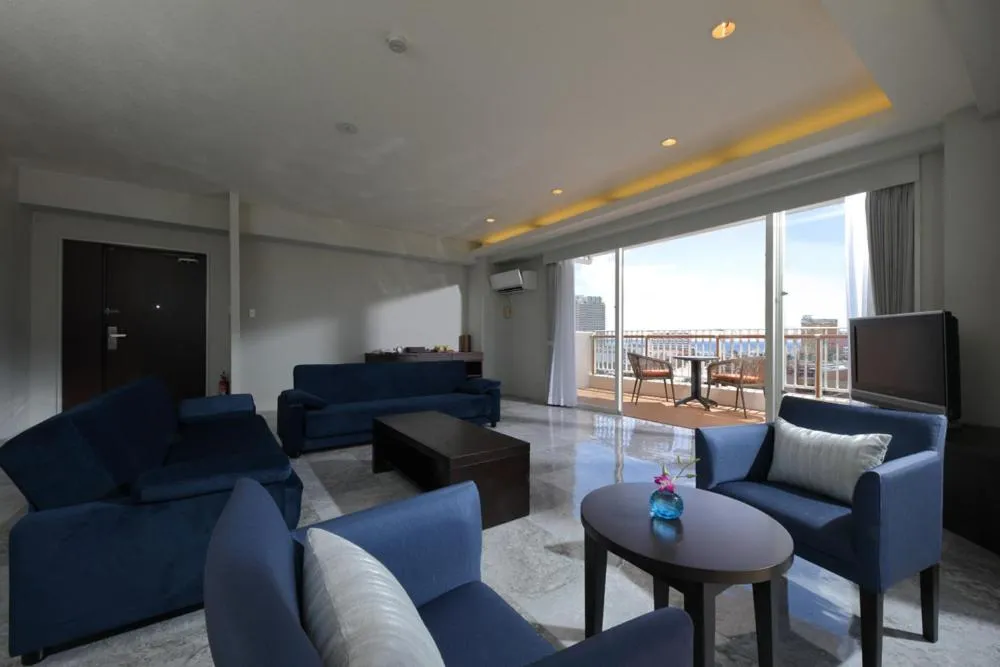 Living room in Terrace Garden Mihama Resort by Coldio Premium