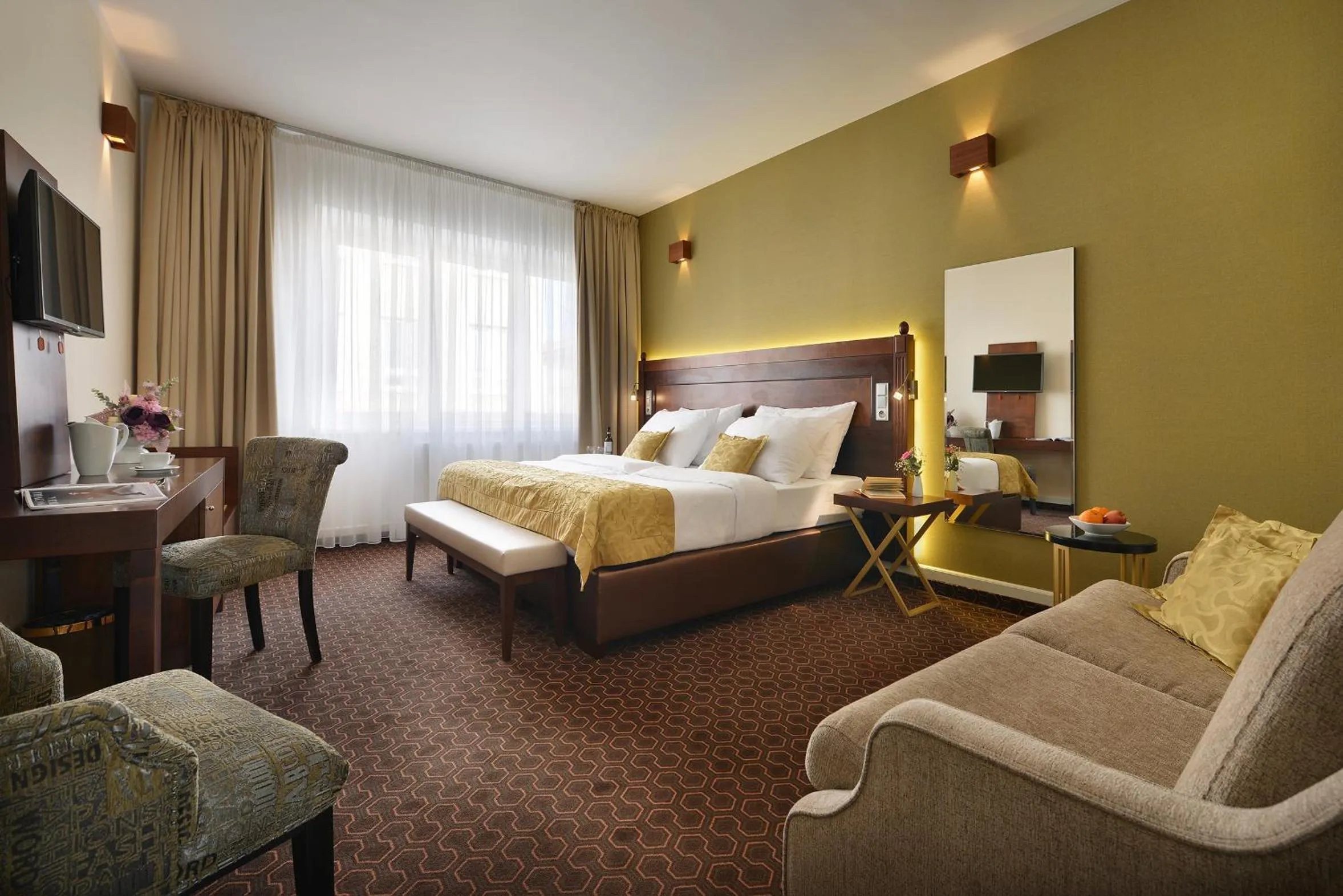 Bedroom, Bed in Vysocina Design Apartments