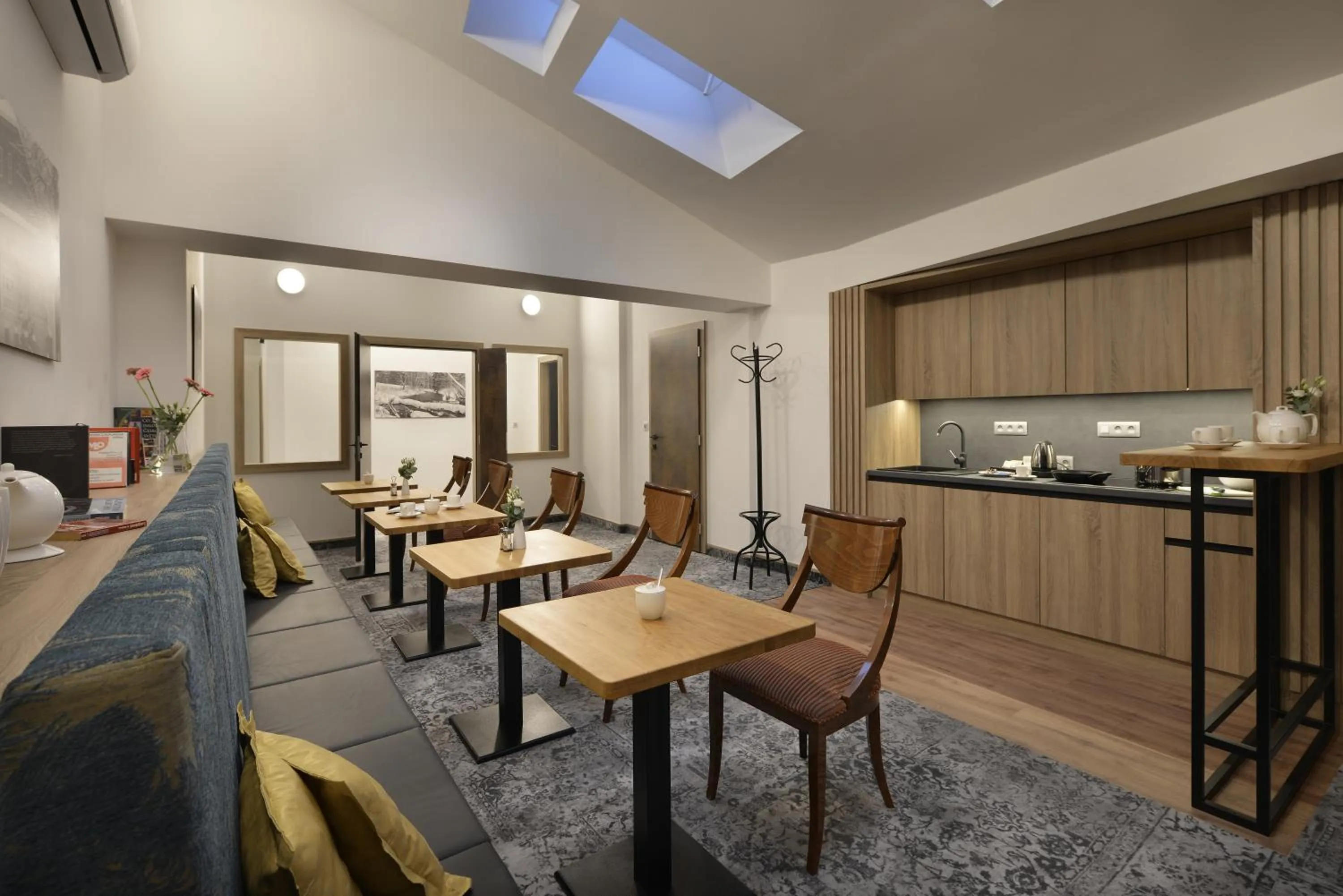 Kitchen or kitchenette in Vysocina Design Apartments