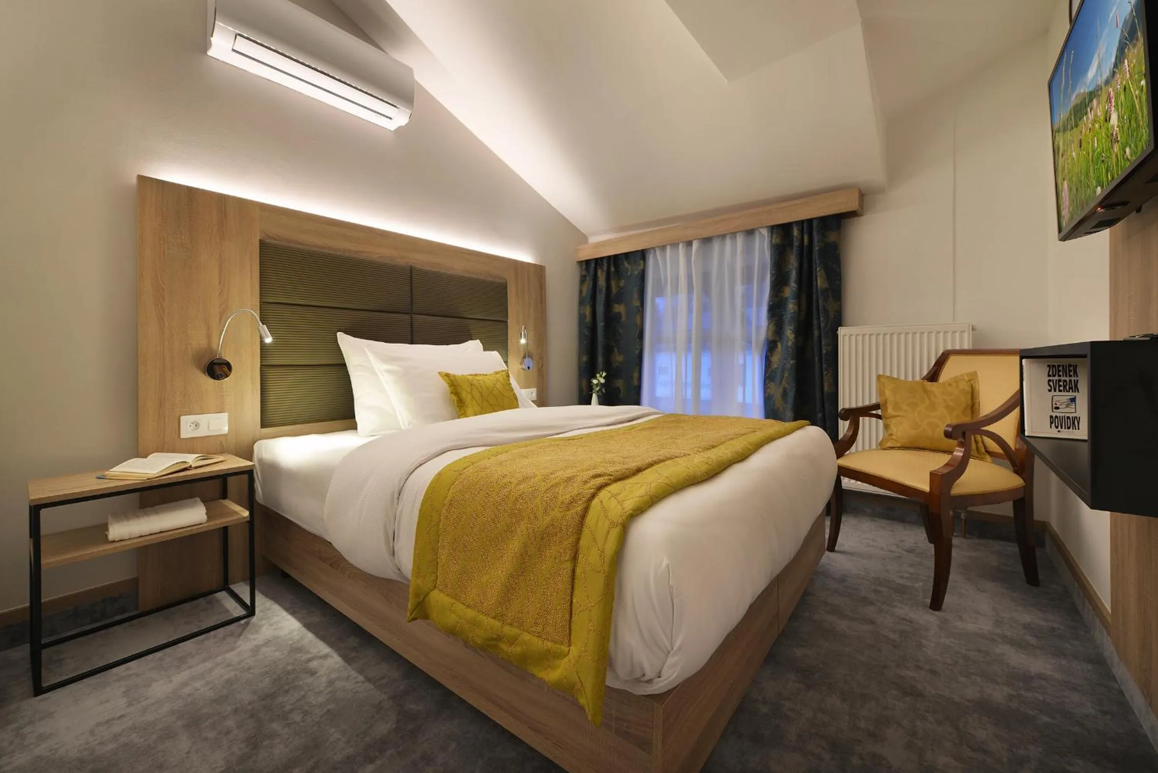 Bedroom, Bed in Vysocina Design Apartments