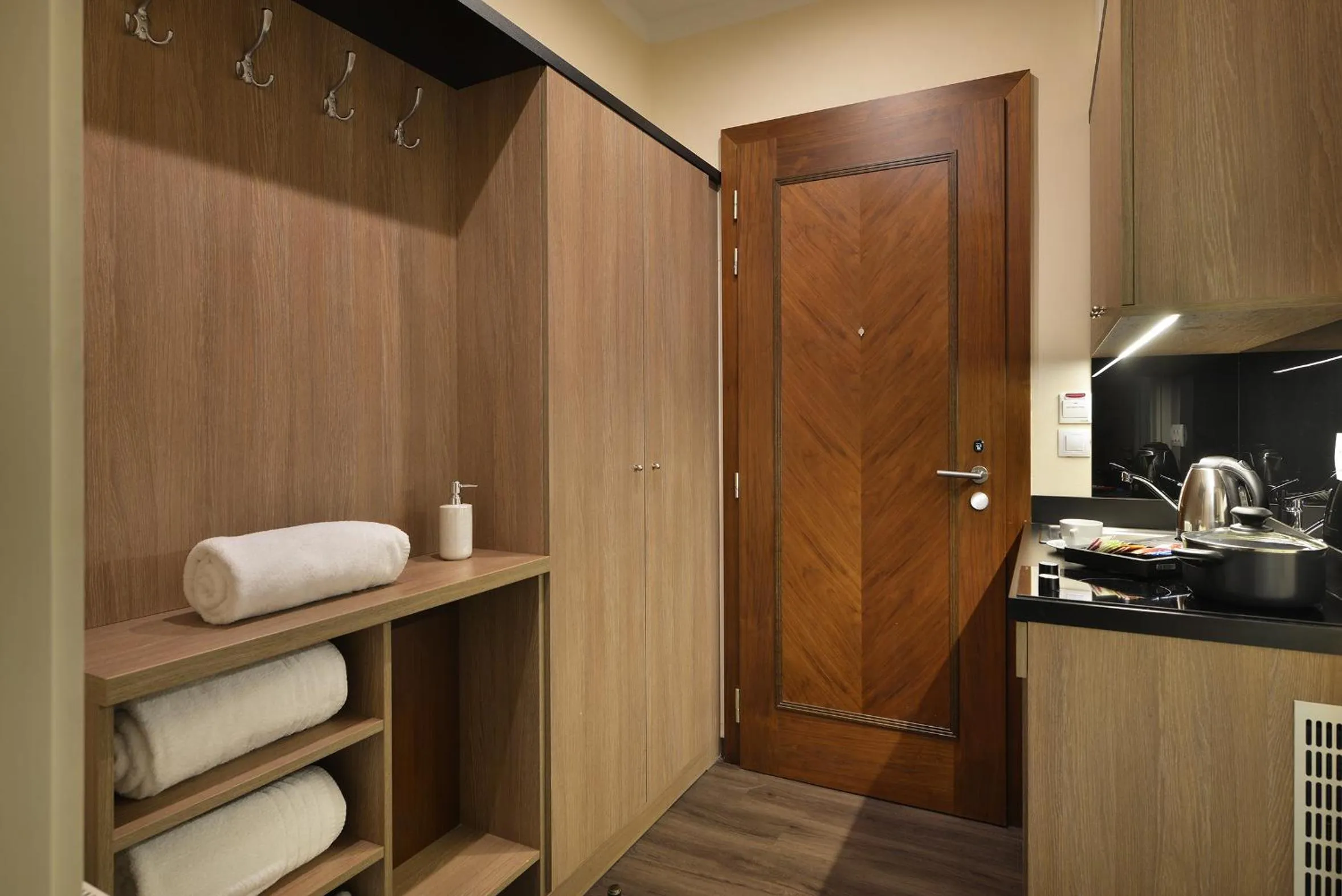 Kitchen or kitchenette in Vysocina Design Apartments