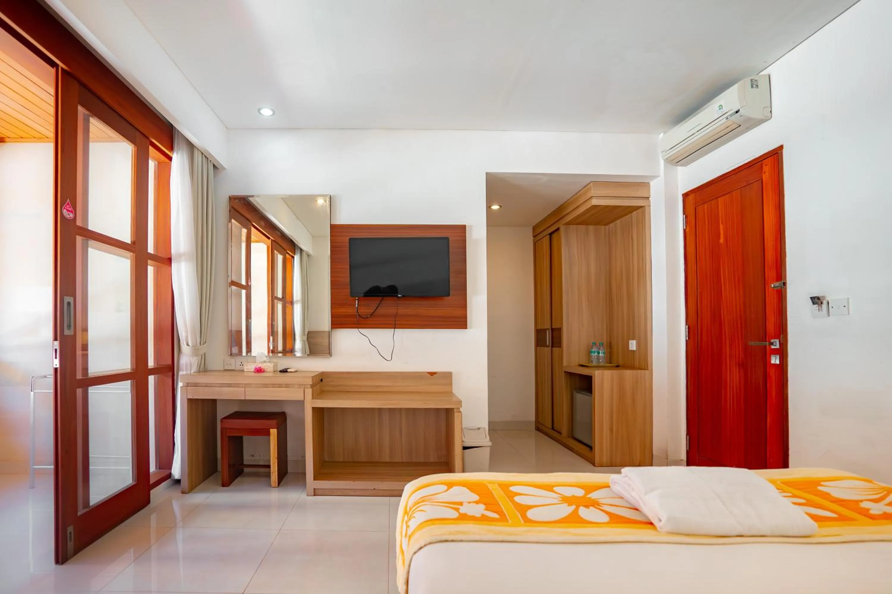 Bedroom, Bed in Bali Summer Hotel by Amerta