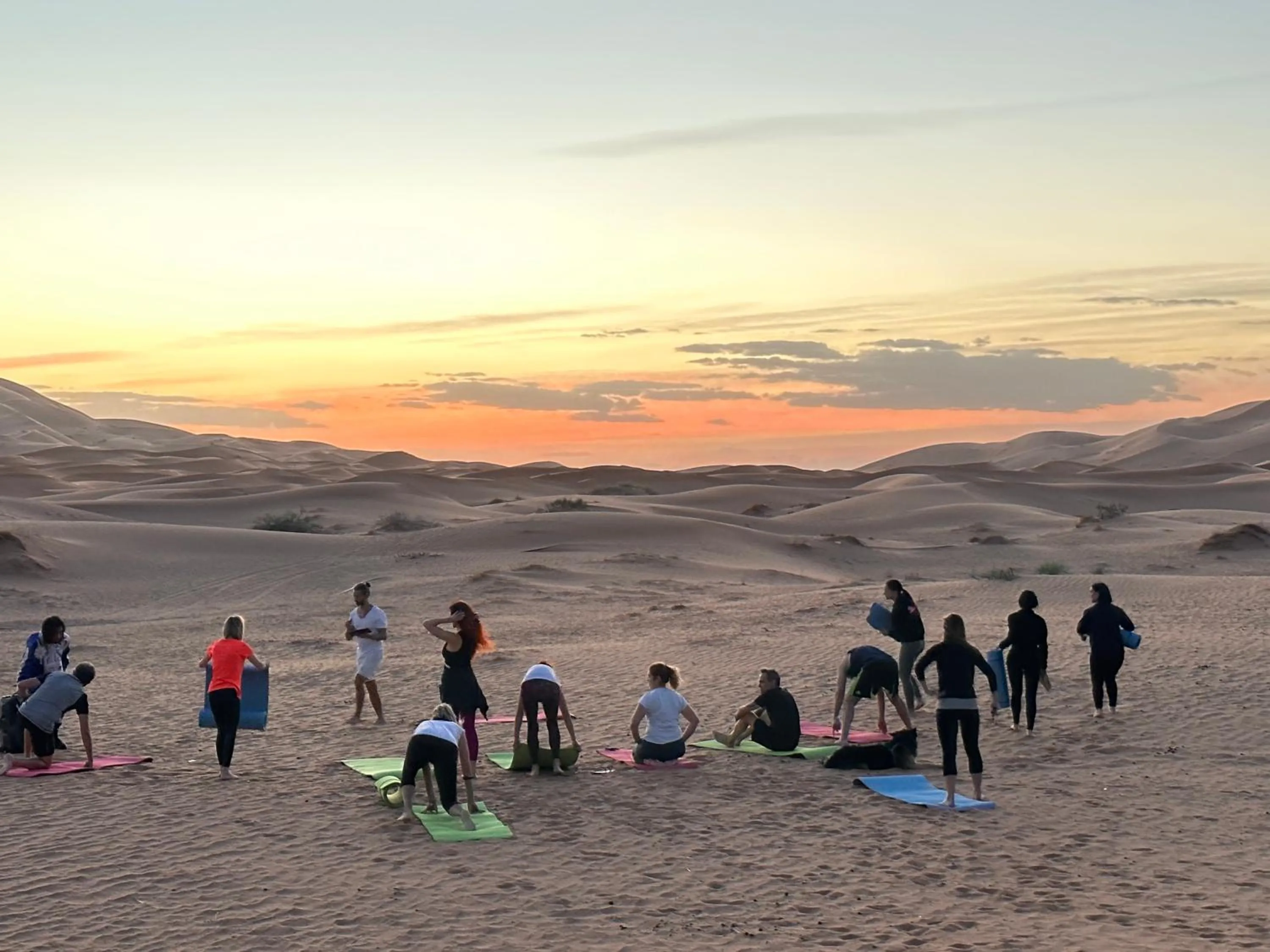 Day in Sahara wellness camp