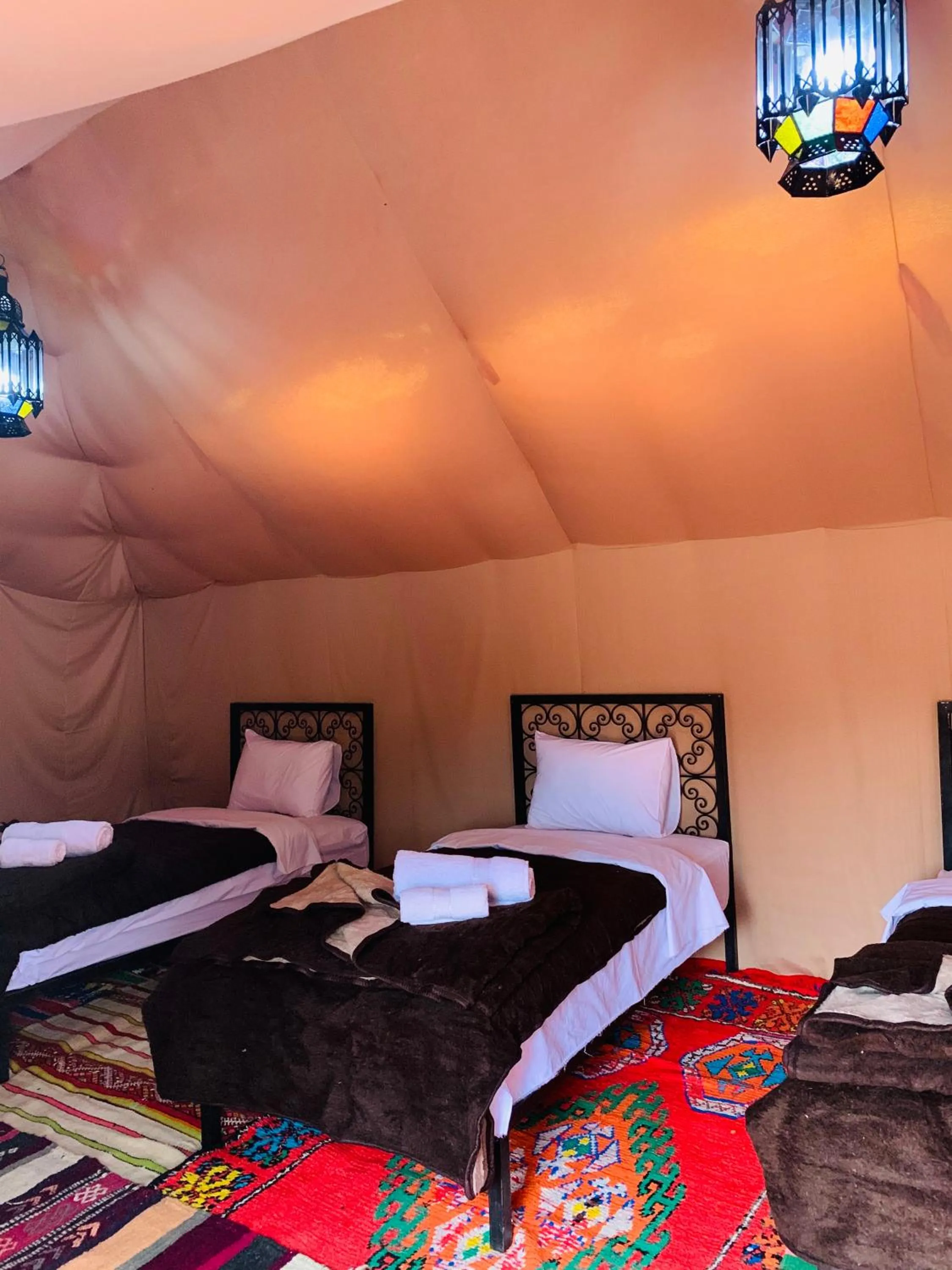 Bed in Sahara wellness camp