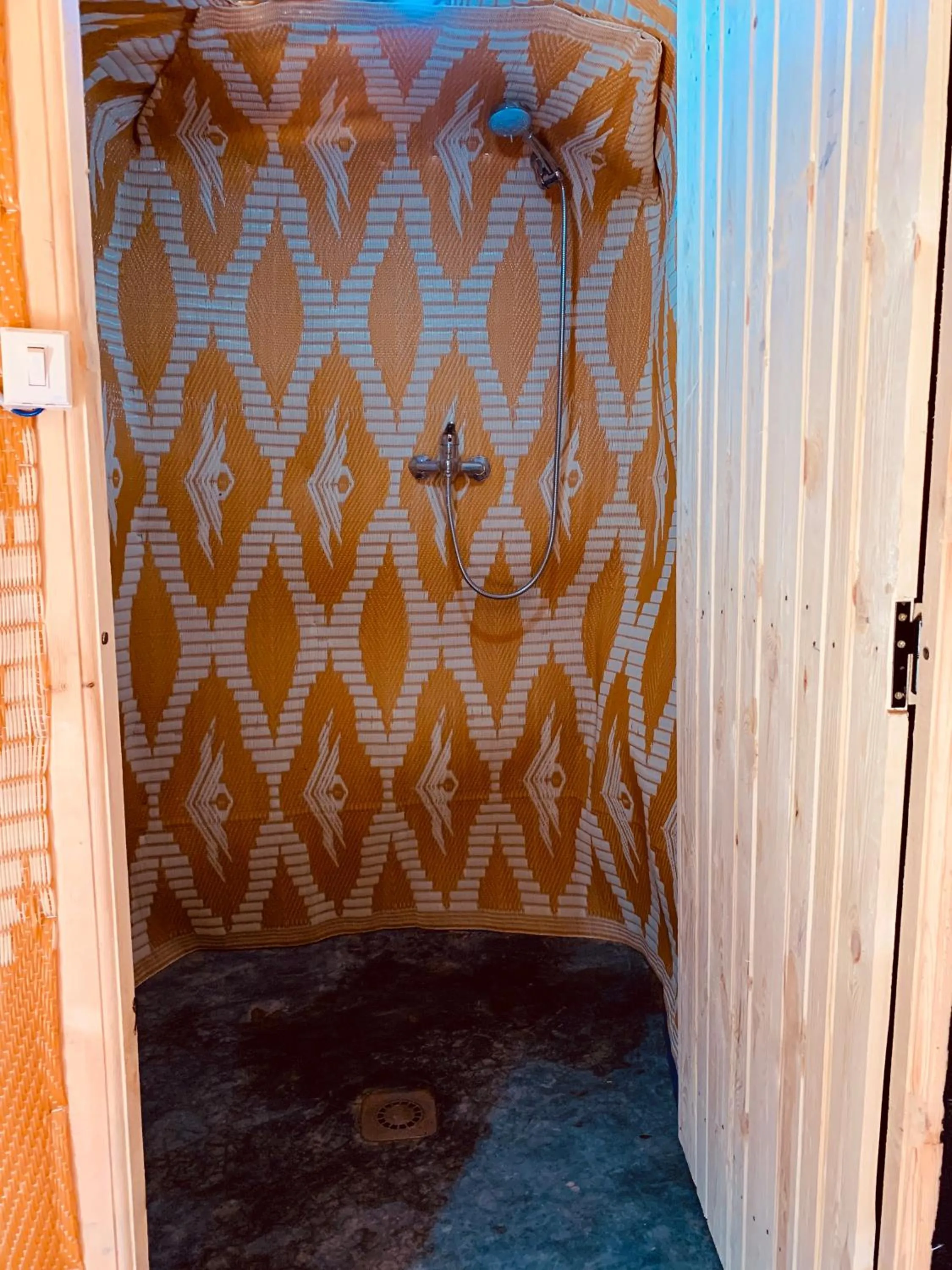 Shower in Sahara wellness camp