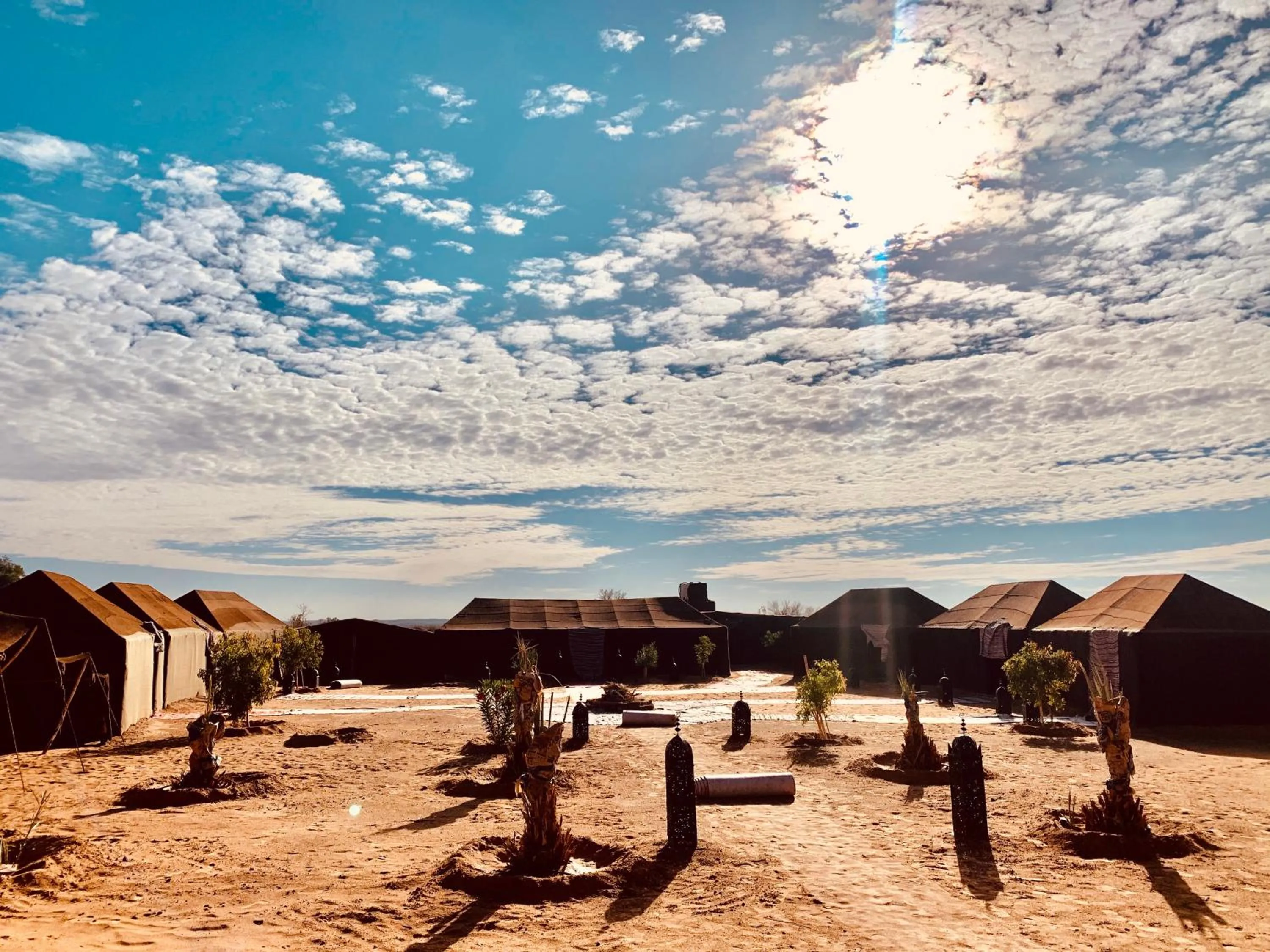 Property building in Sahara wellness camp