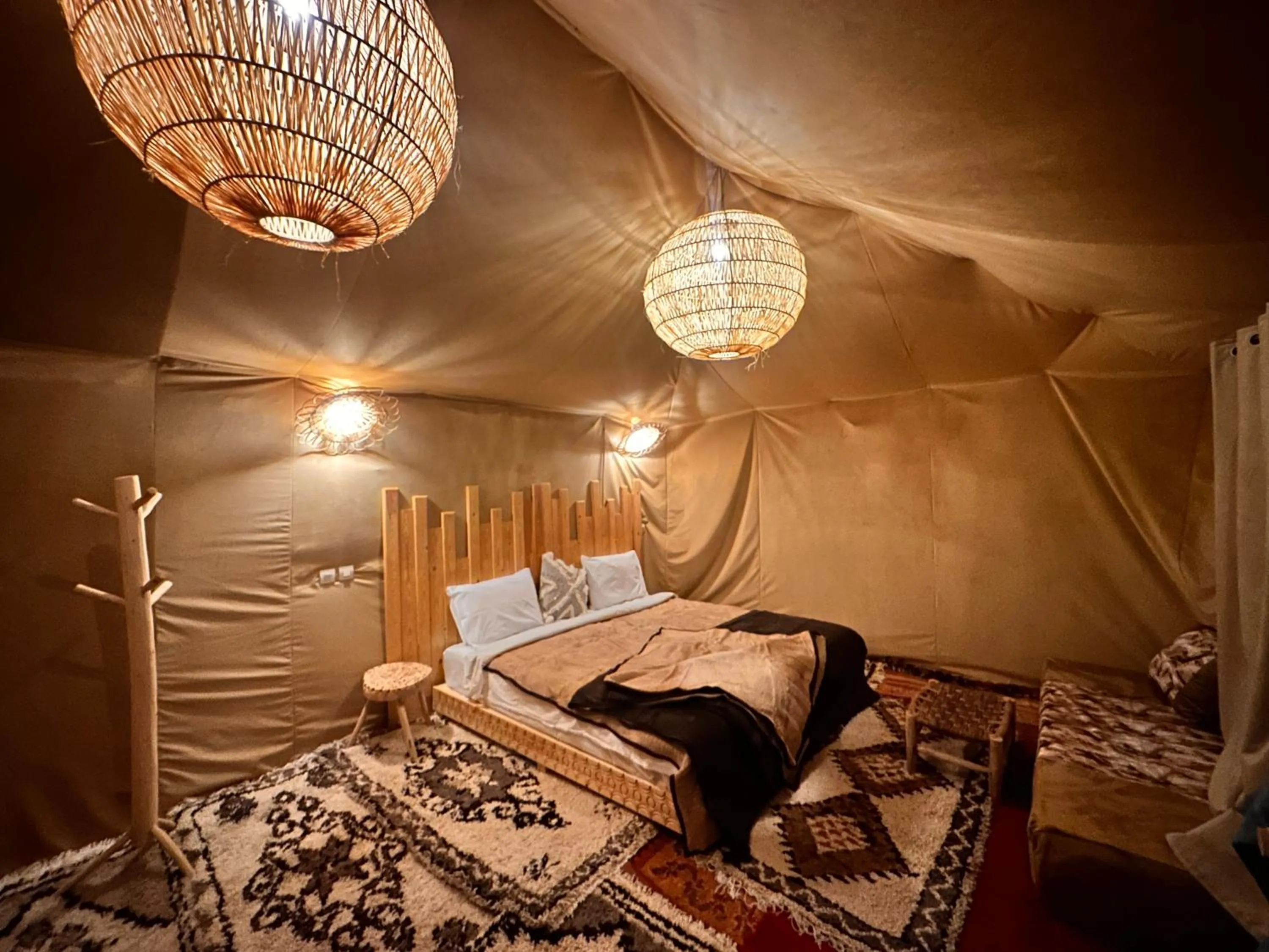Bed in Sahara wellness camp