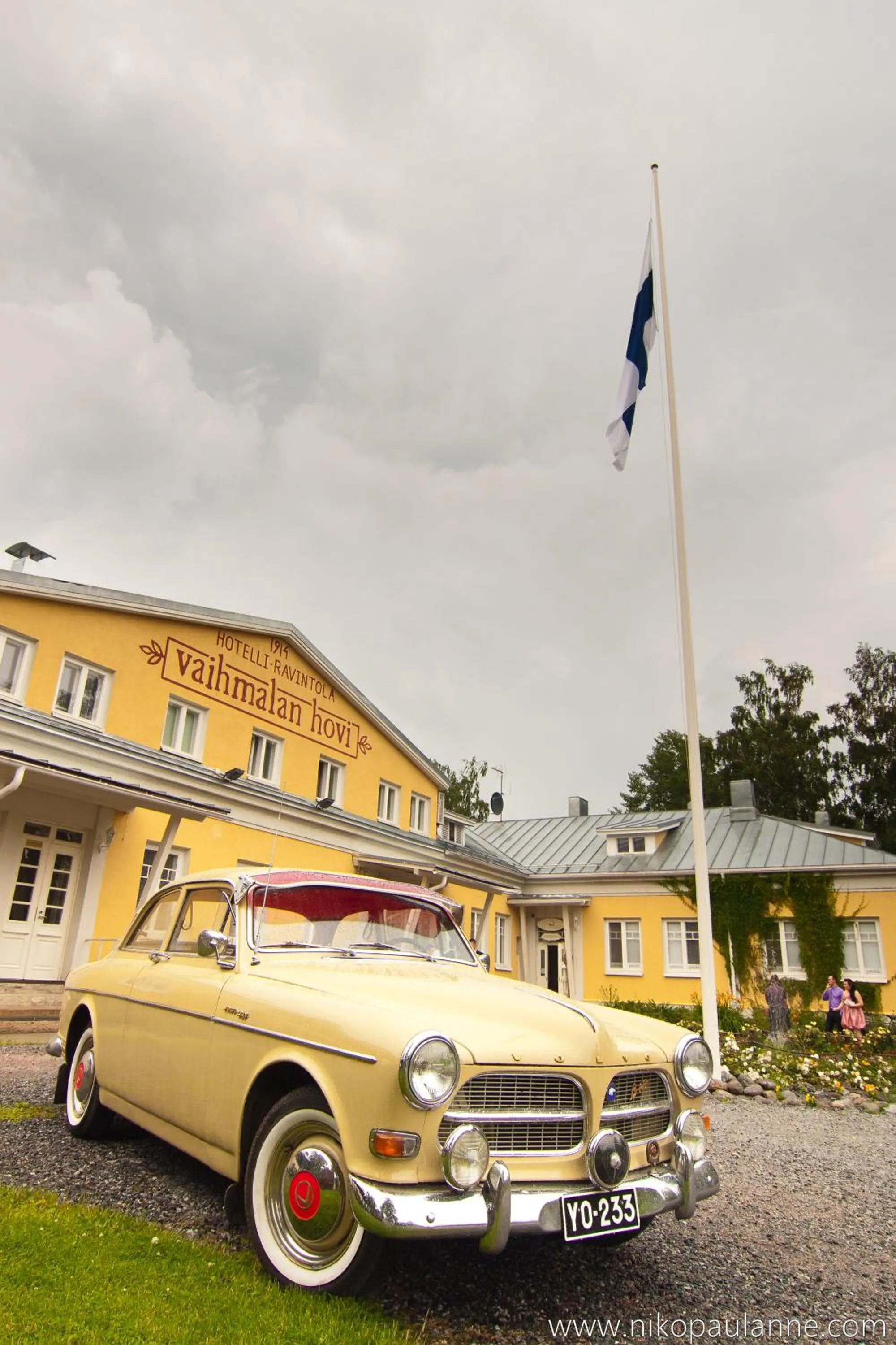 Facade/entrance in Vaihmalan Hovi