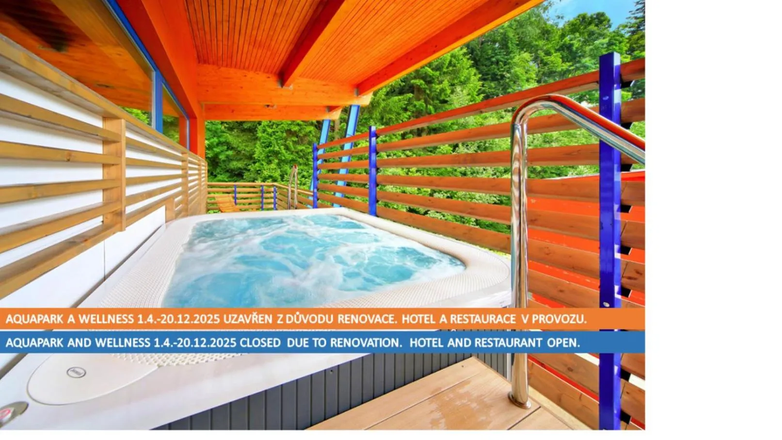 Hot Tub in Aqua Park Špindlerův Mlýn