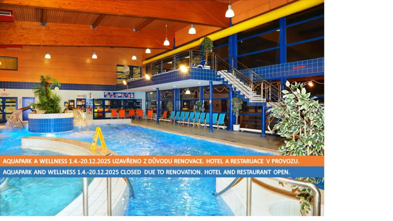 Swimming pool in Aqua Park Špindlerův Mlýn