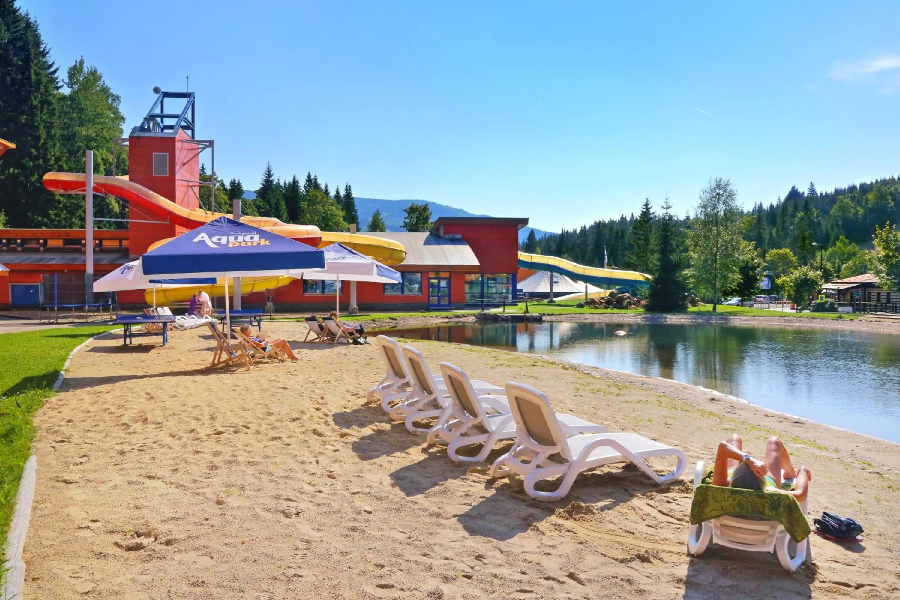 Garden view in Aqua Park Špindlerův Mlýn